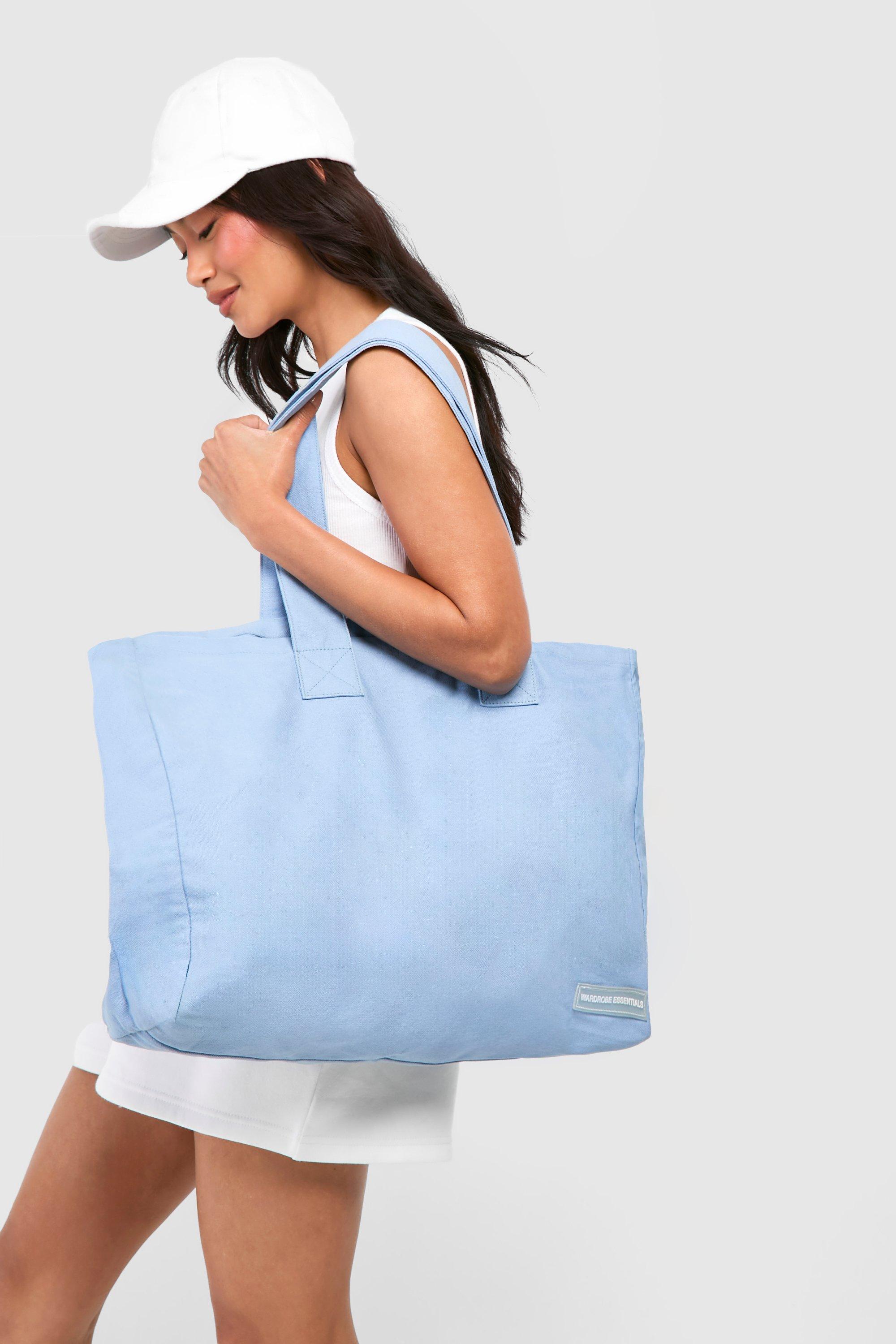 Image of Wardrobe Essentials Canvas Bag, Azzurro