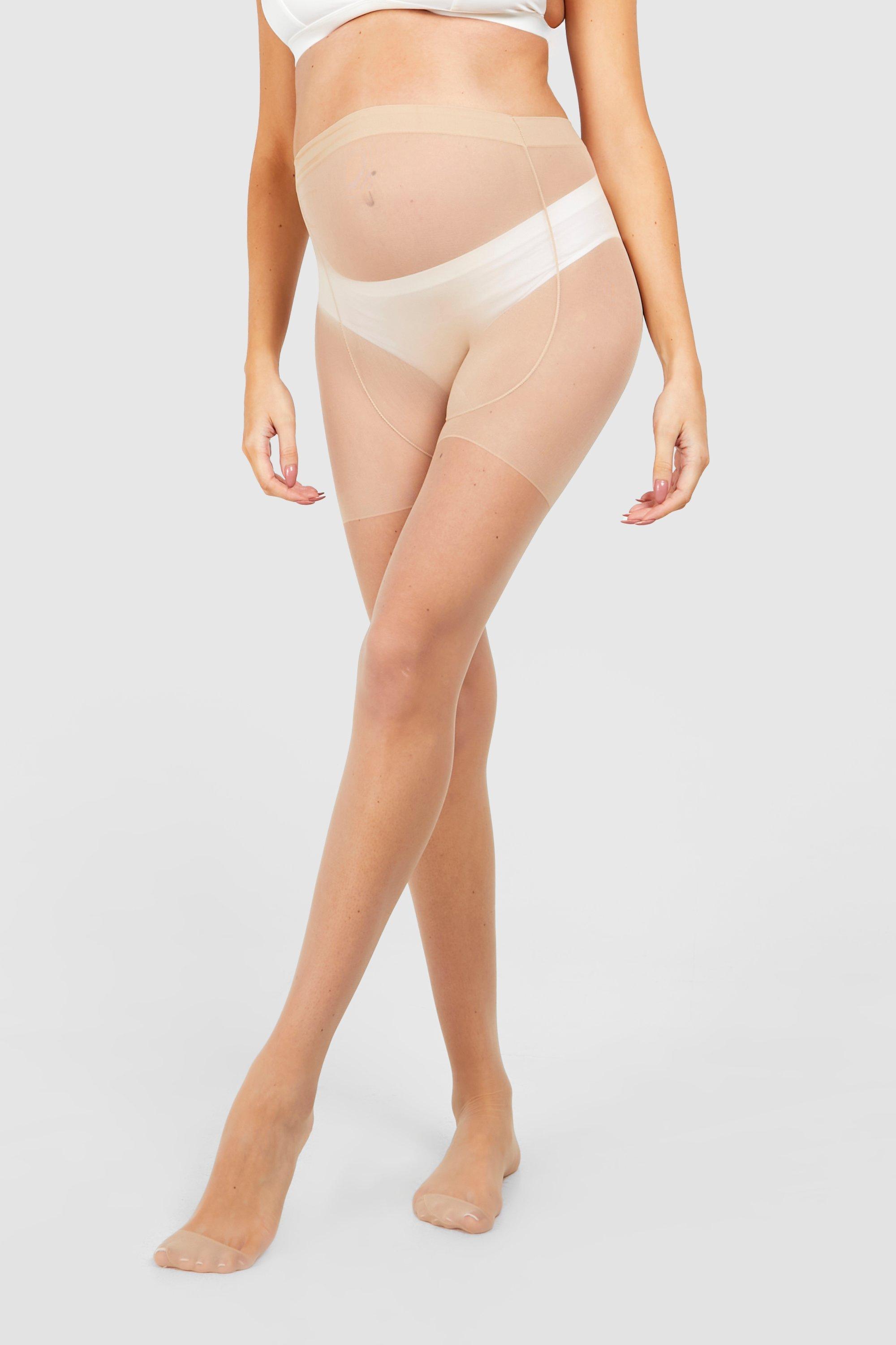 Image of Maternity Nude 15 Denier Tights, Beige