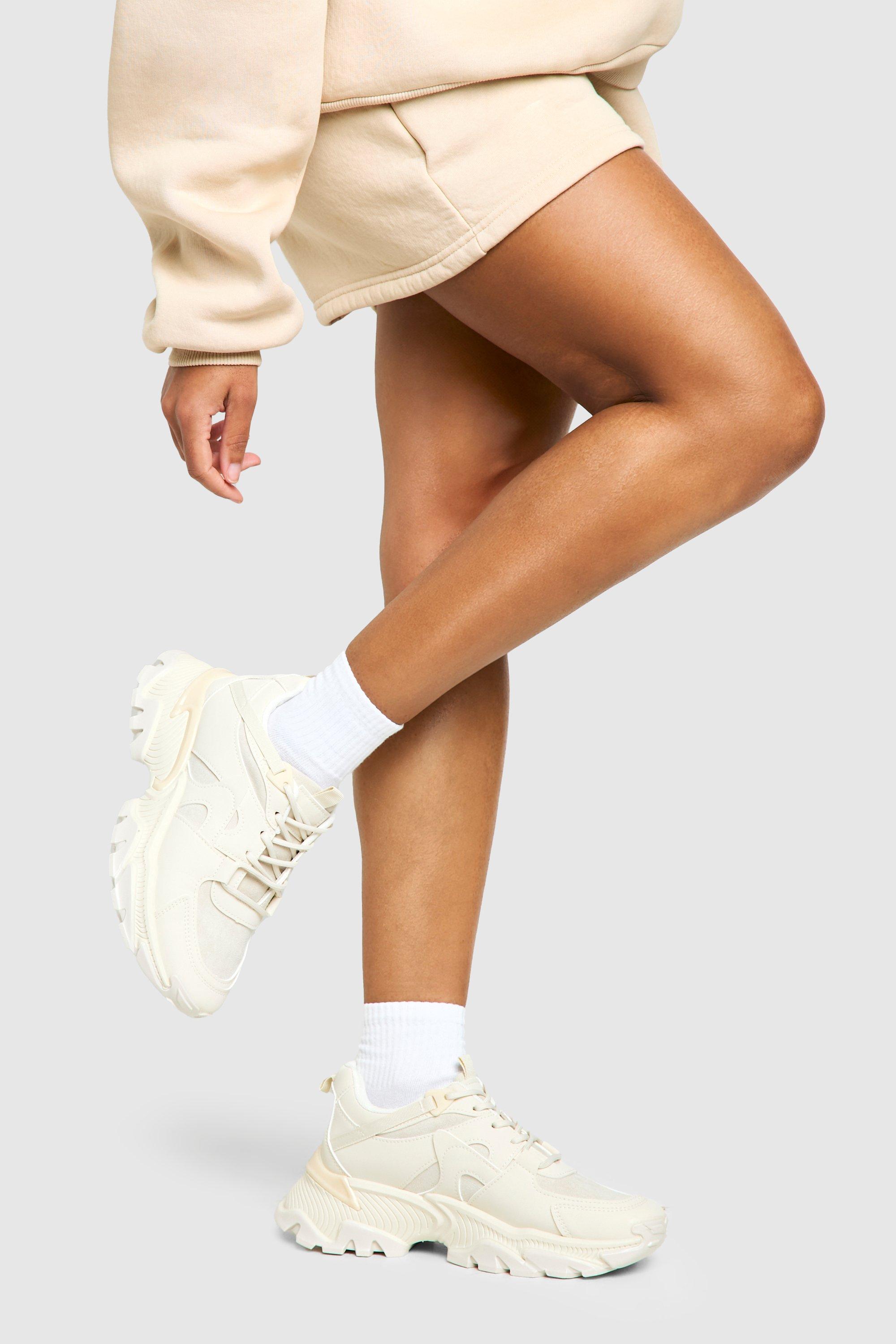 Image of Scarpe da ginnastica sportive con suola spessa, Beige