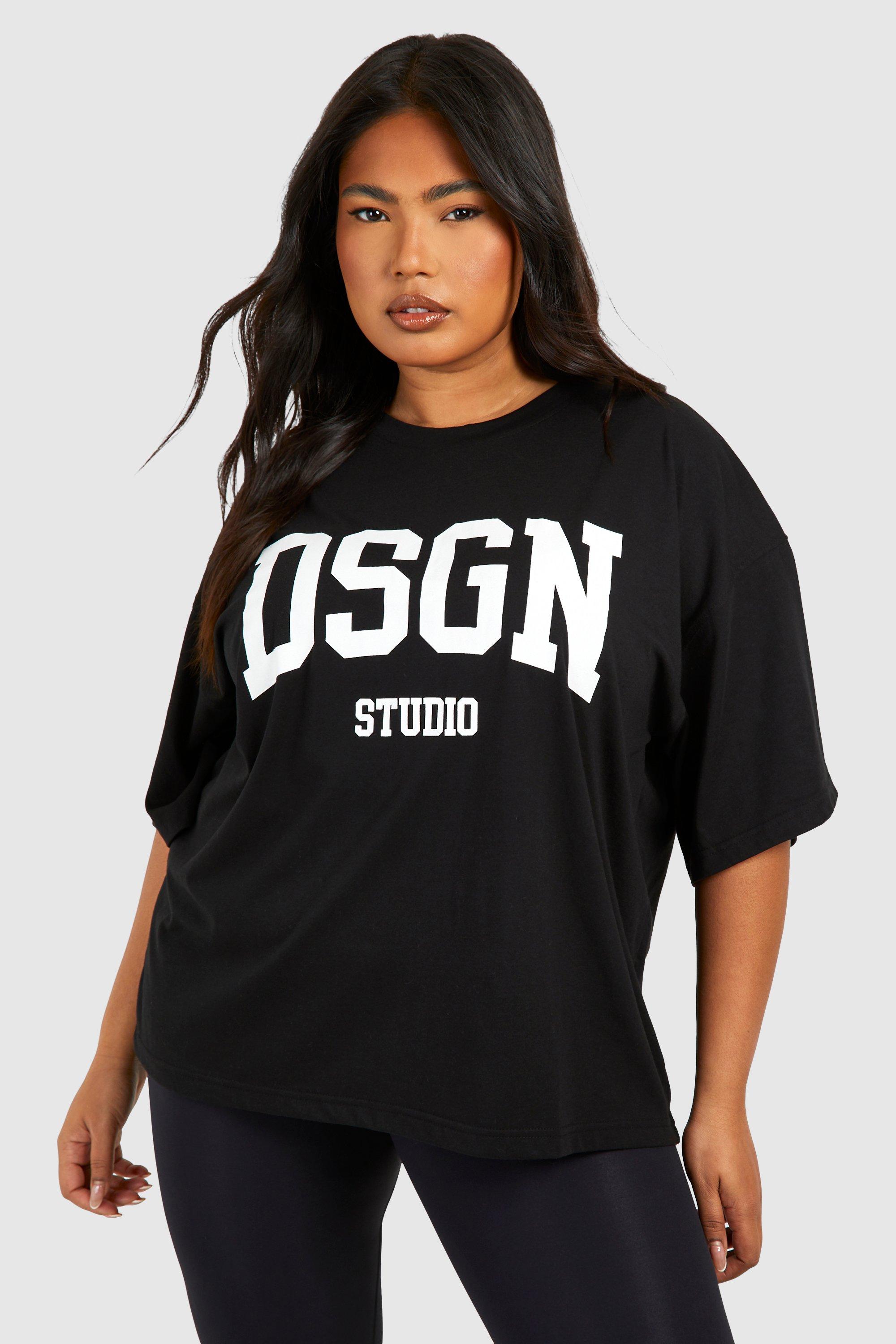 Image of Plus Dsgn Oversized T-shirt, Nero