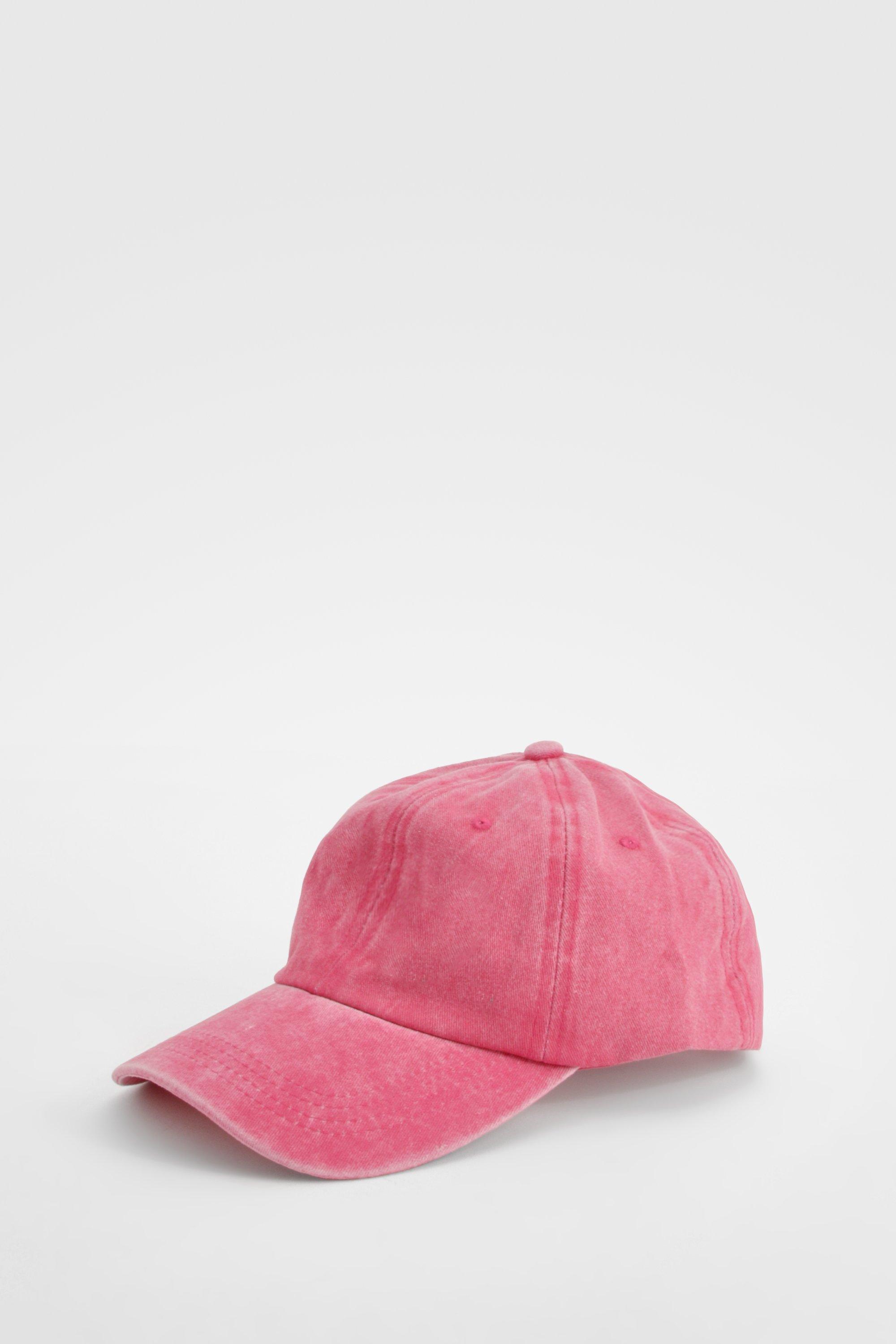 Image of Washed Pink Baseball Cap, Pink