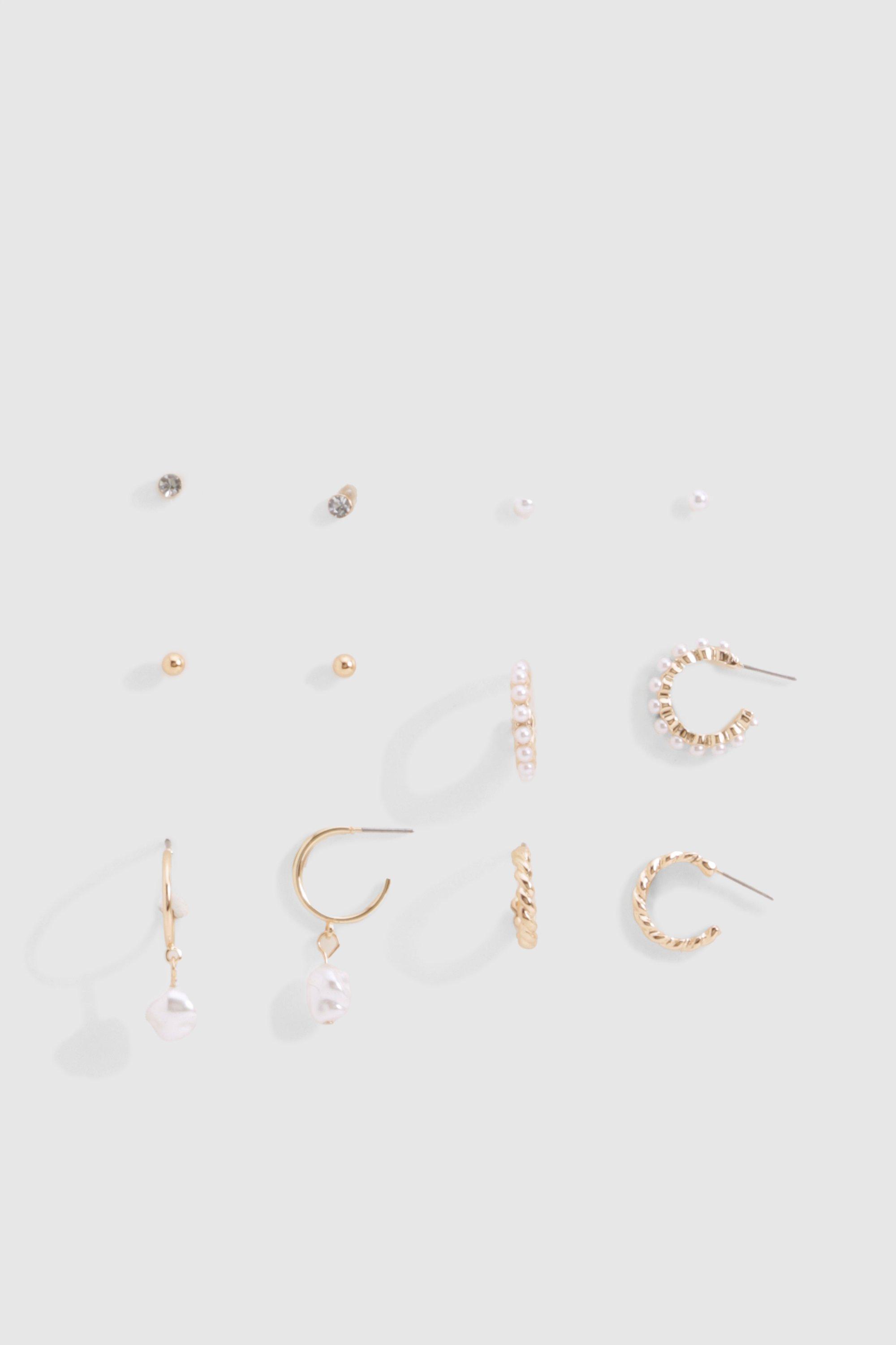 Image of Pearl Earring Multipack, Metallics