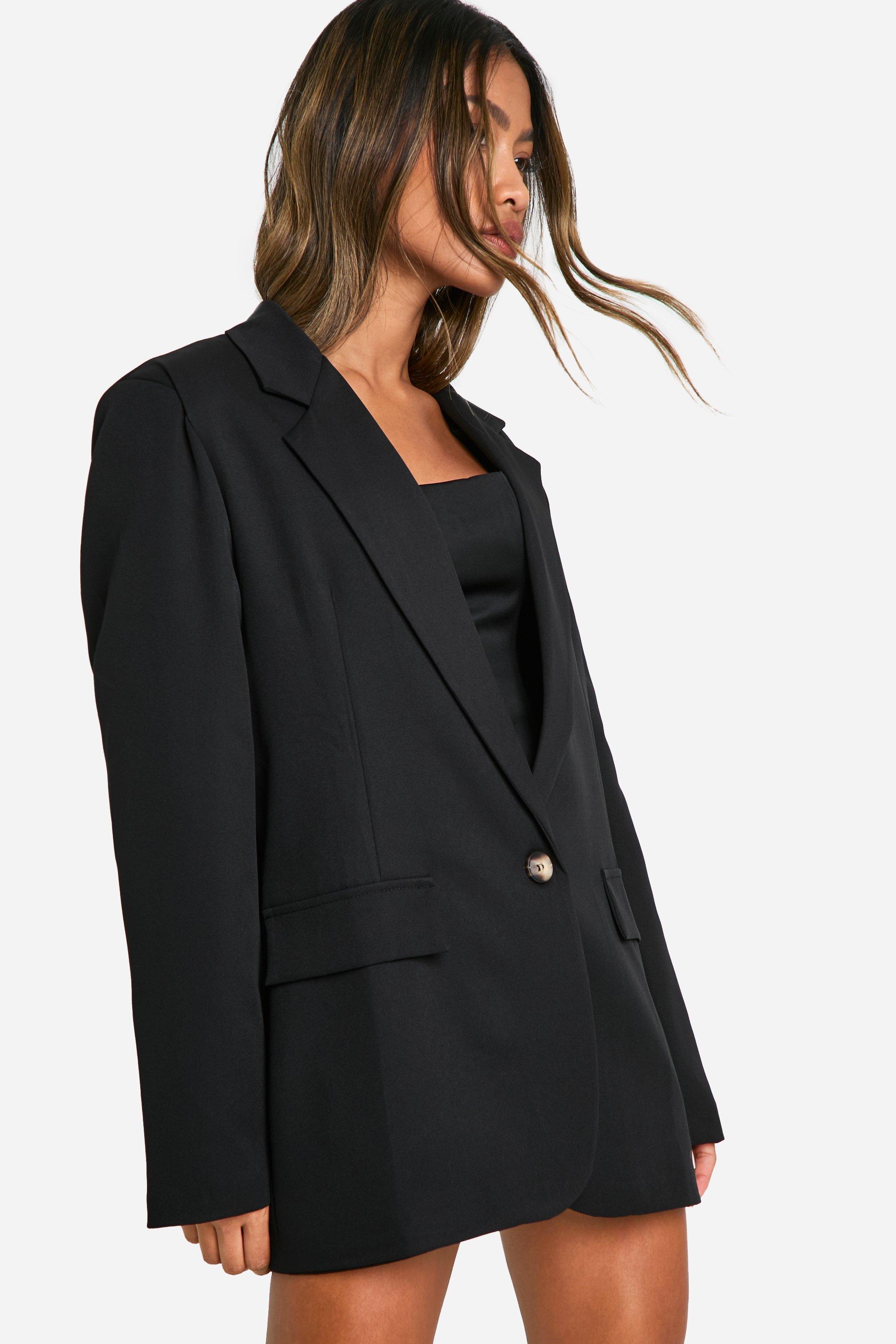 Boohoo Oversized Relaxed Fit Blazer, Black