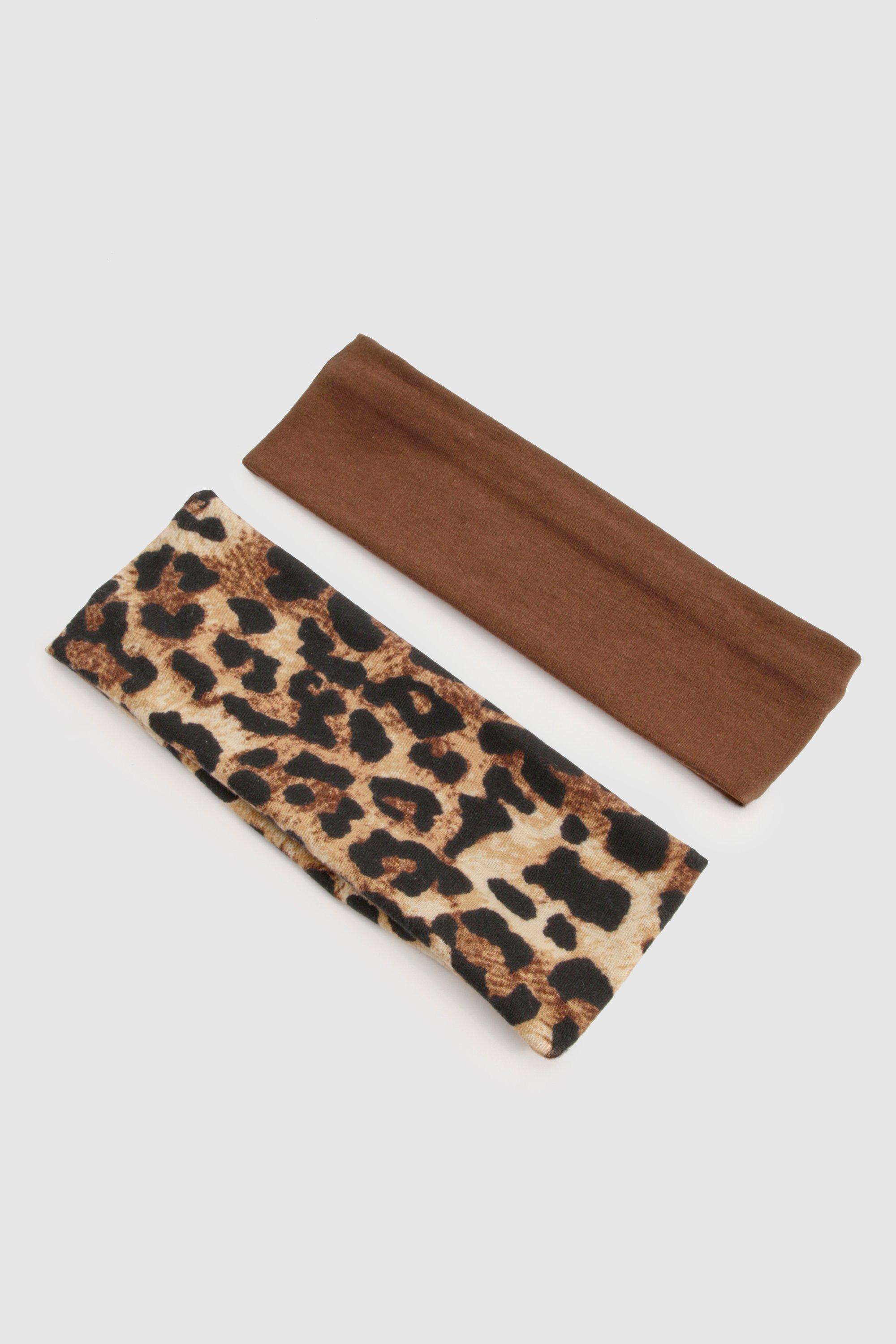 Click to view product details and reviews for Womens 2 Pack Leopard Jersey Headbands Multi One Size Multi.