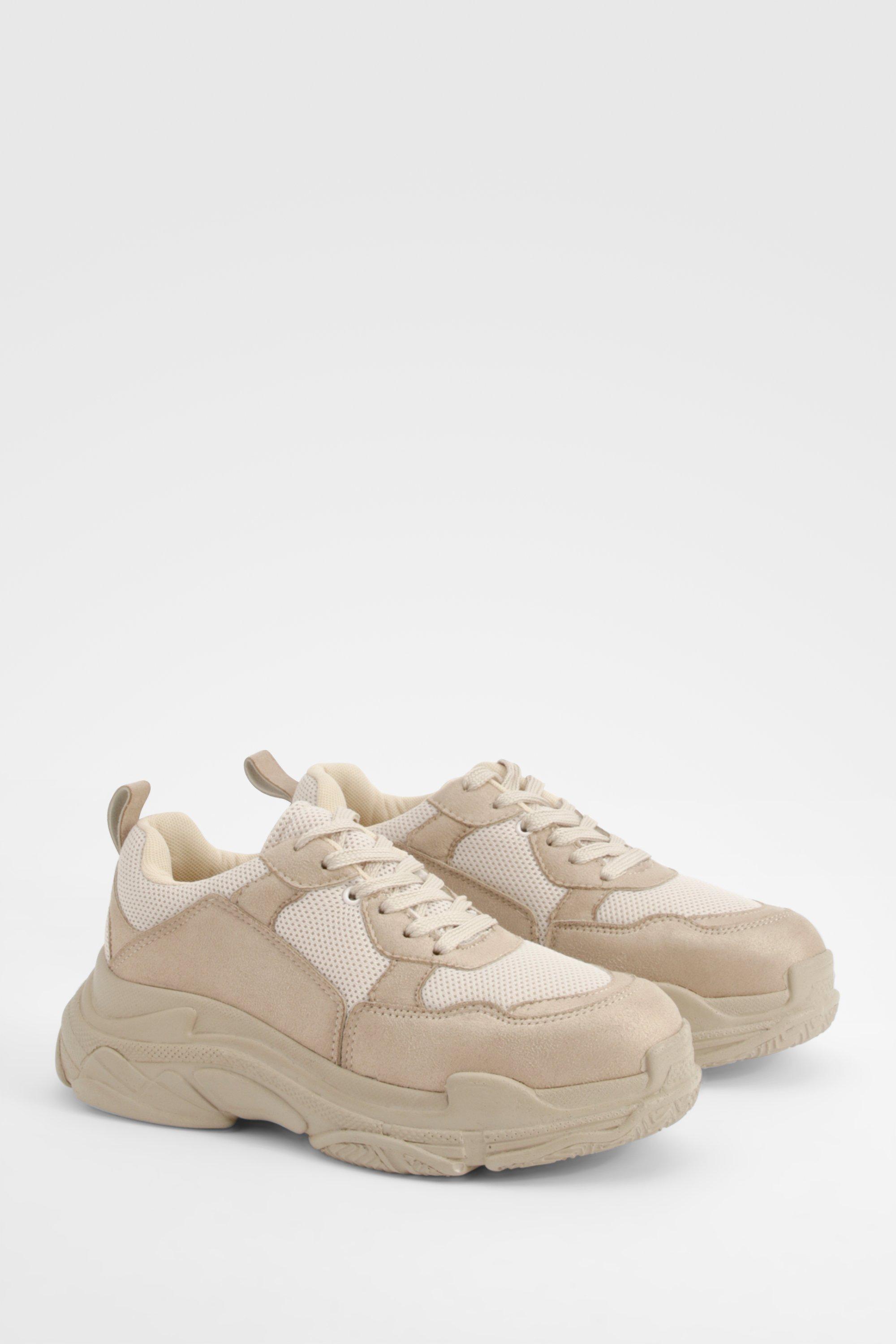 Image of Super Chunky Trainers, Beige