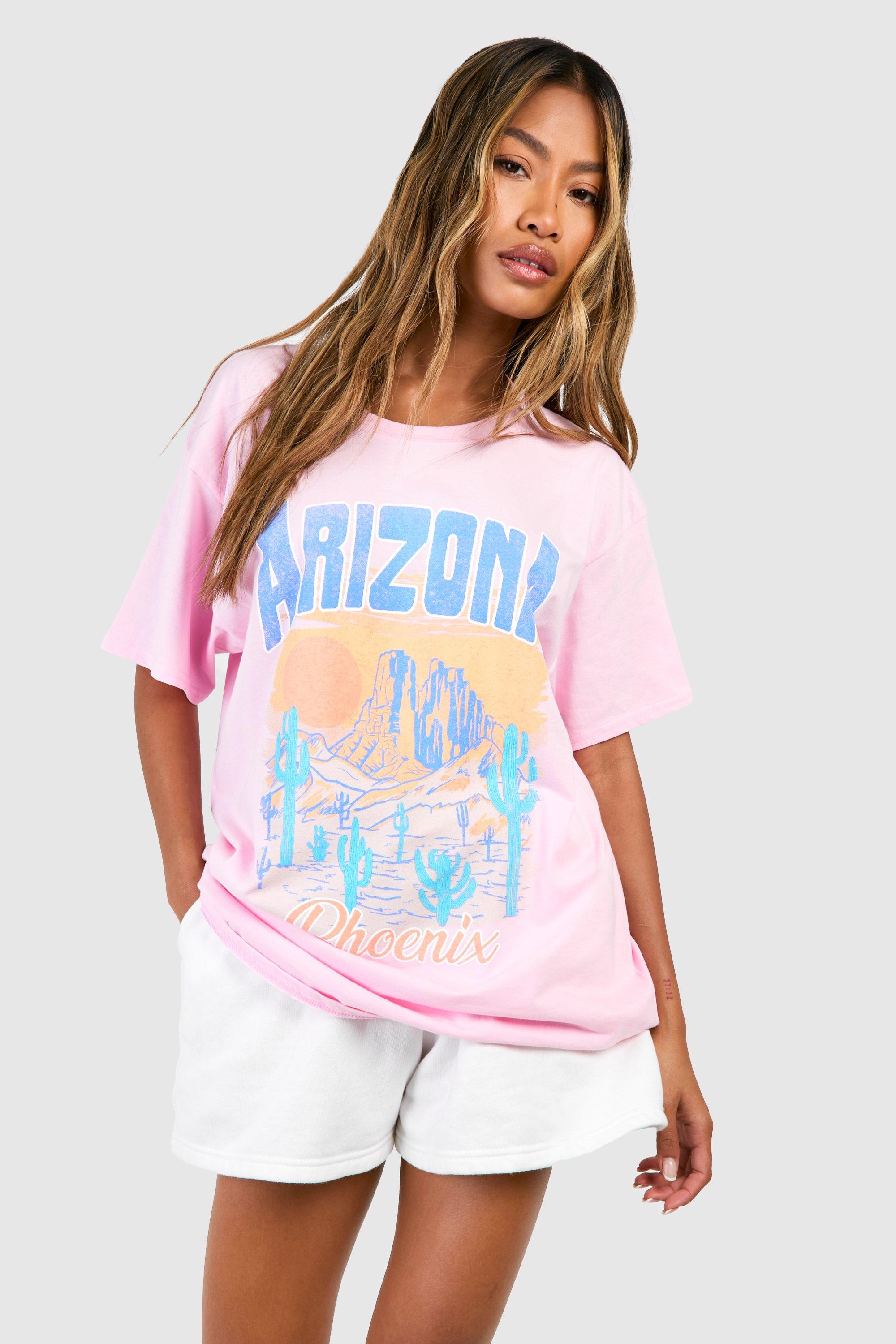 Image of Arizona Oversized T-shirt, Pink