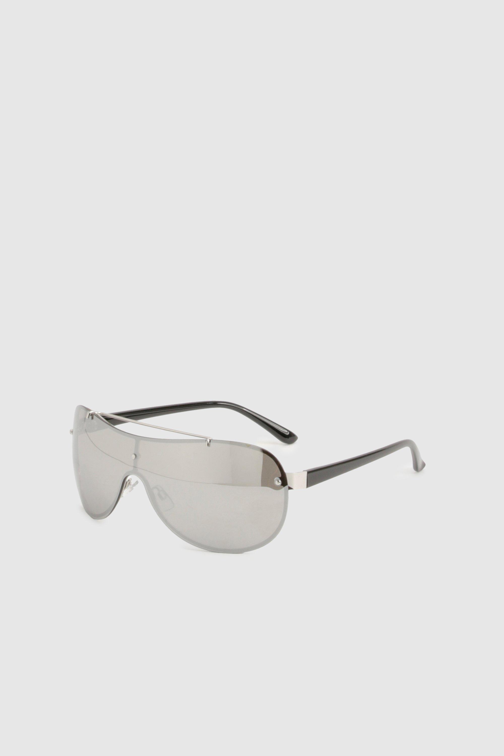 Image of Oversized Visor Sunglasses, Nero