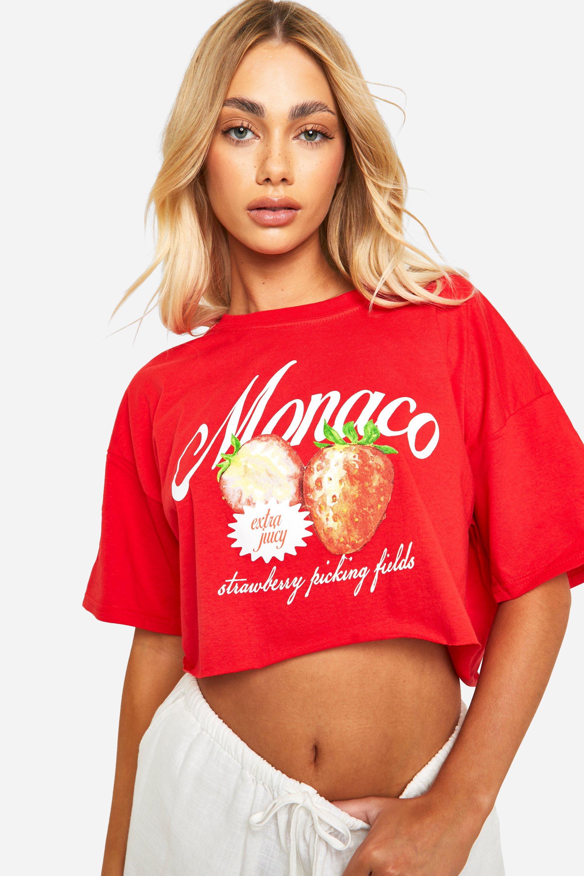 Image of Strawberry Monaco T-shirt, Rosso
