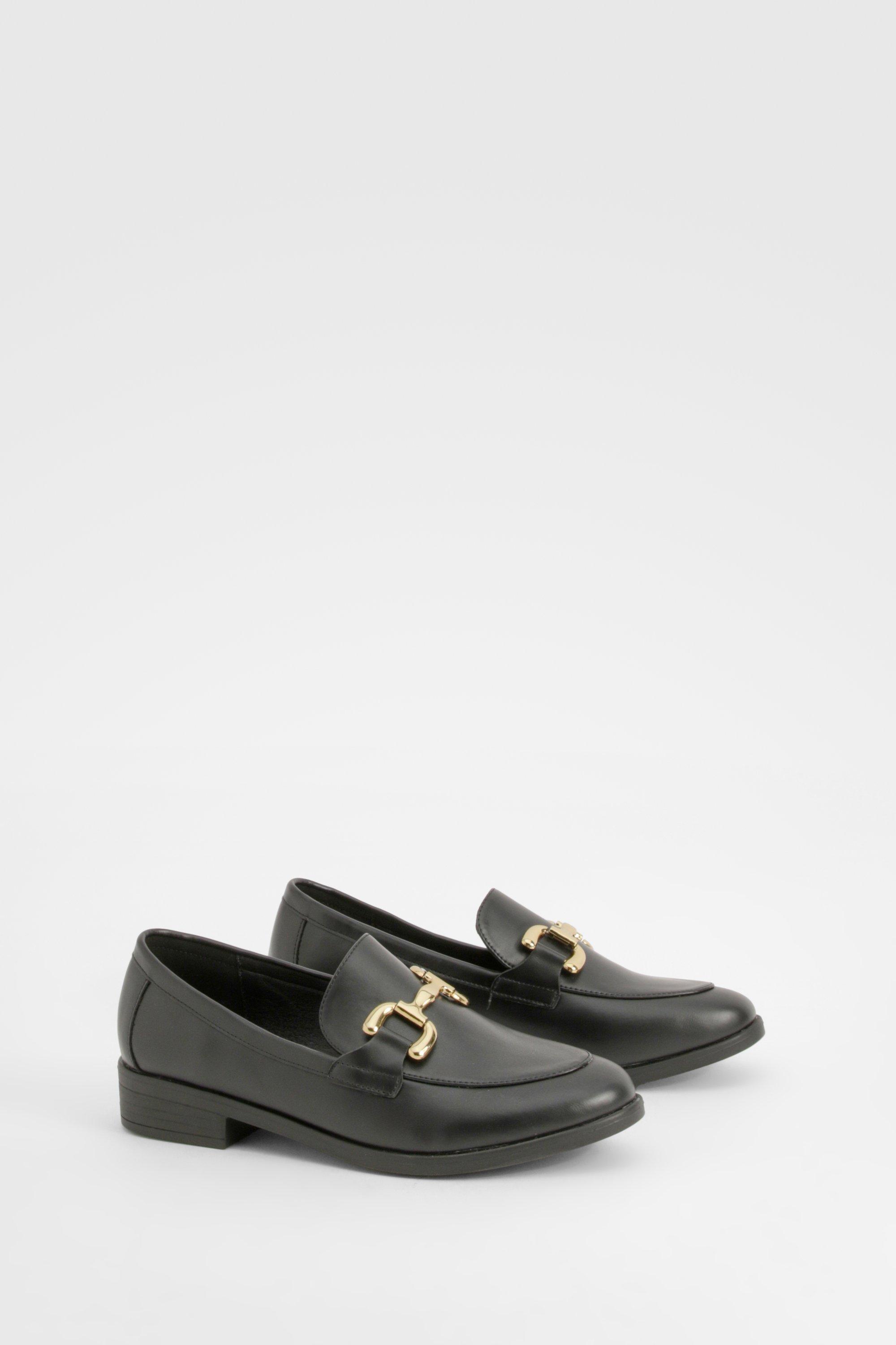 Boohoo Loafers Met T-Bar, Black