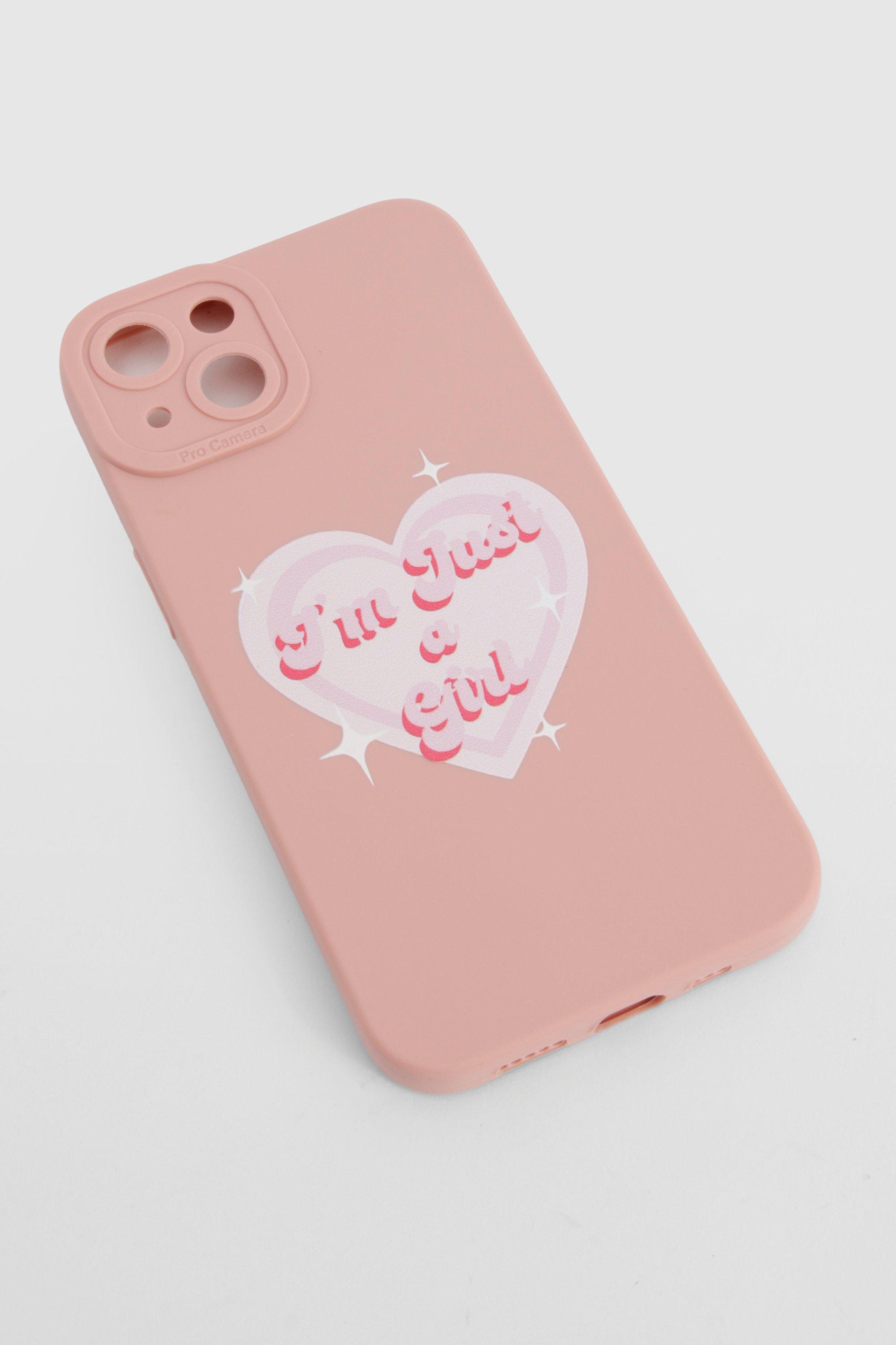 Womens Slogan Phone Case - Pink - Iphone 13, Pink