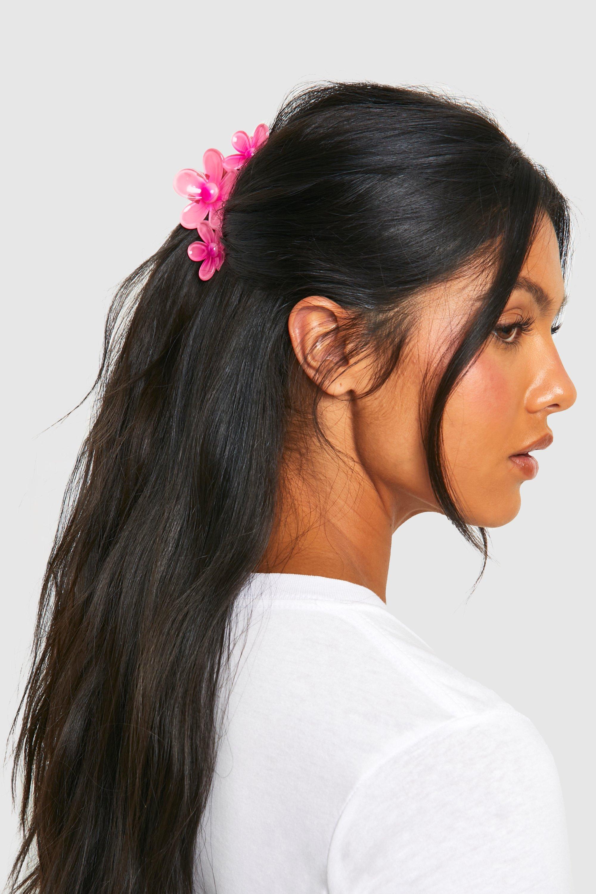 Click to view product details and reviews for Womens Triple Flower Claw Clip Pink One Size Pink.