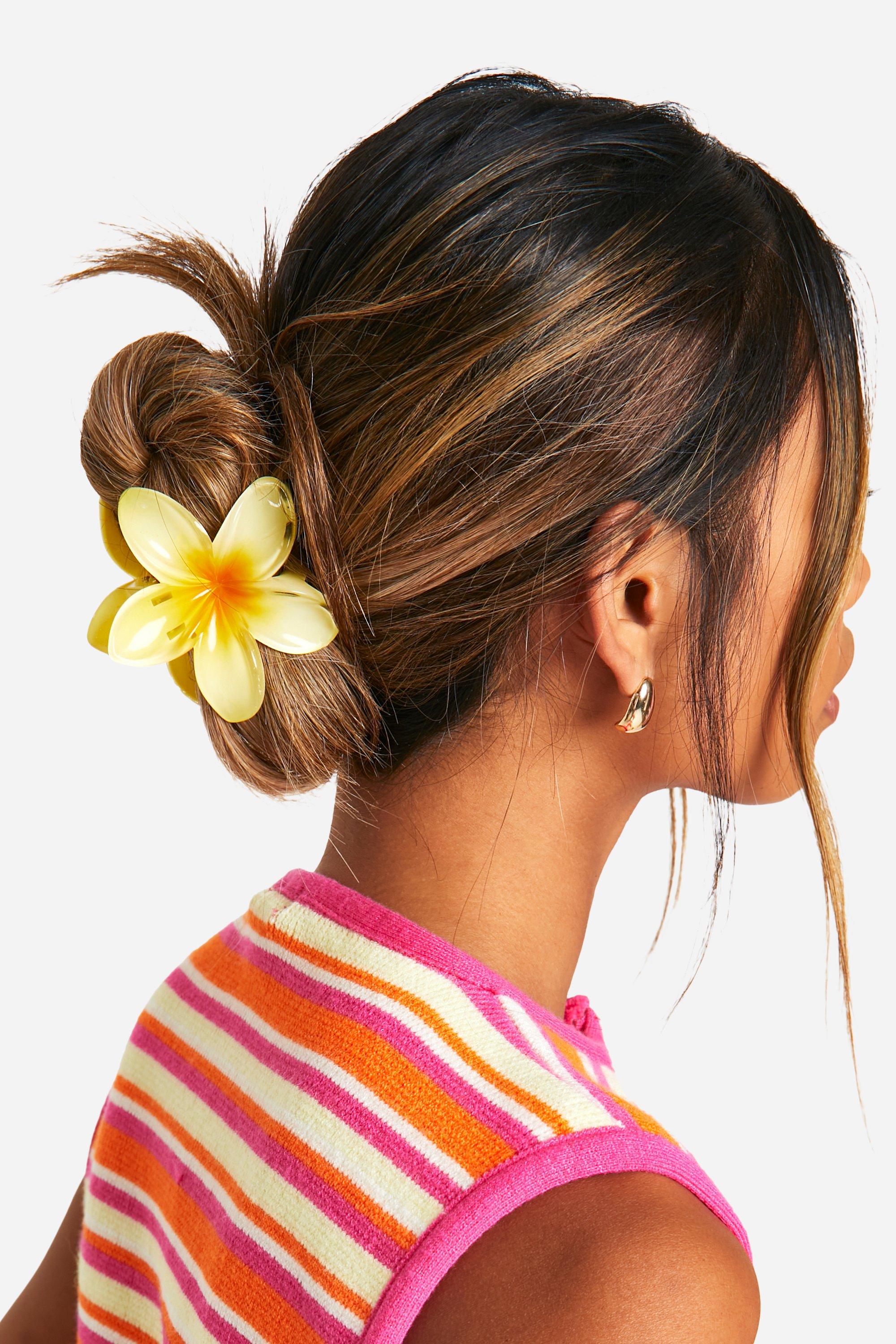 Click to view product details and reviews for Womens Large Flower Claw Clip Yellow One Size Yellow.