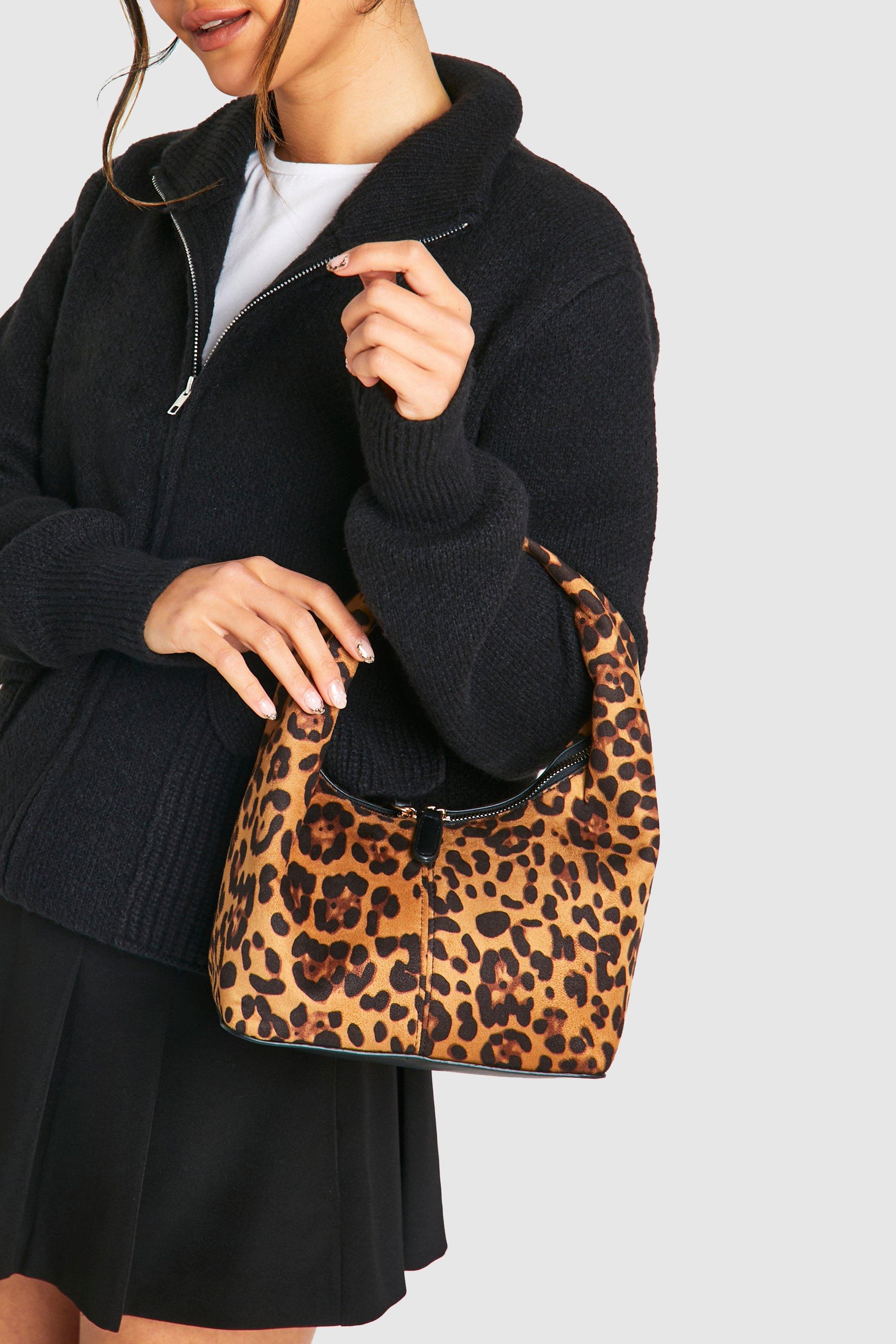 Womens Leopard Slouchy Grab Bag - Multi - One Size, Multi