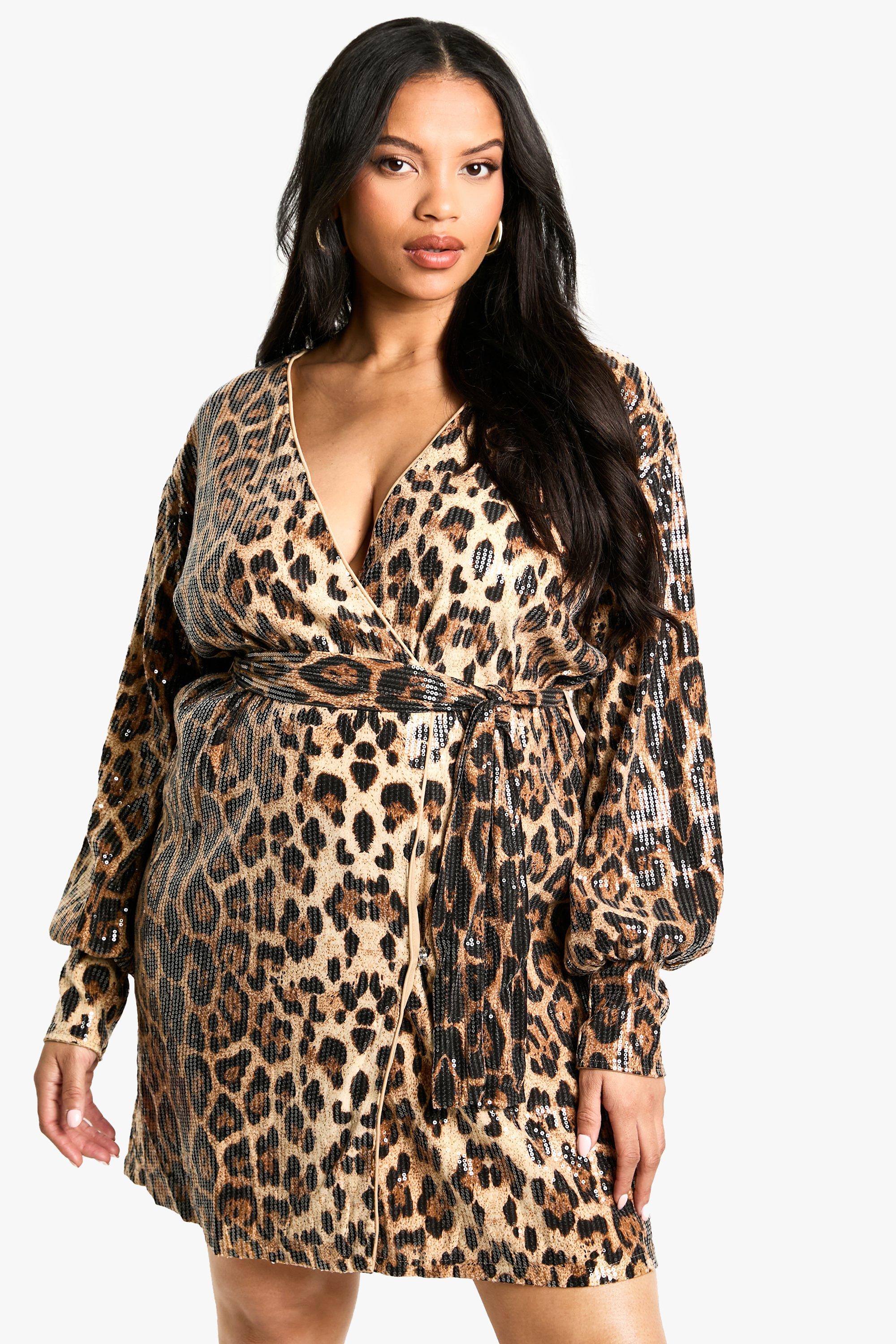 Image of Vestito scaldacuore Plus Size con paillettes, Multi