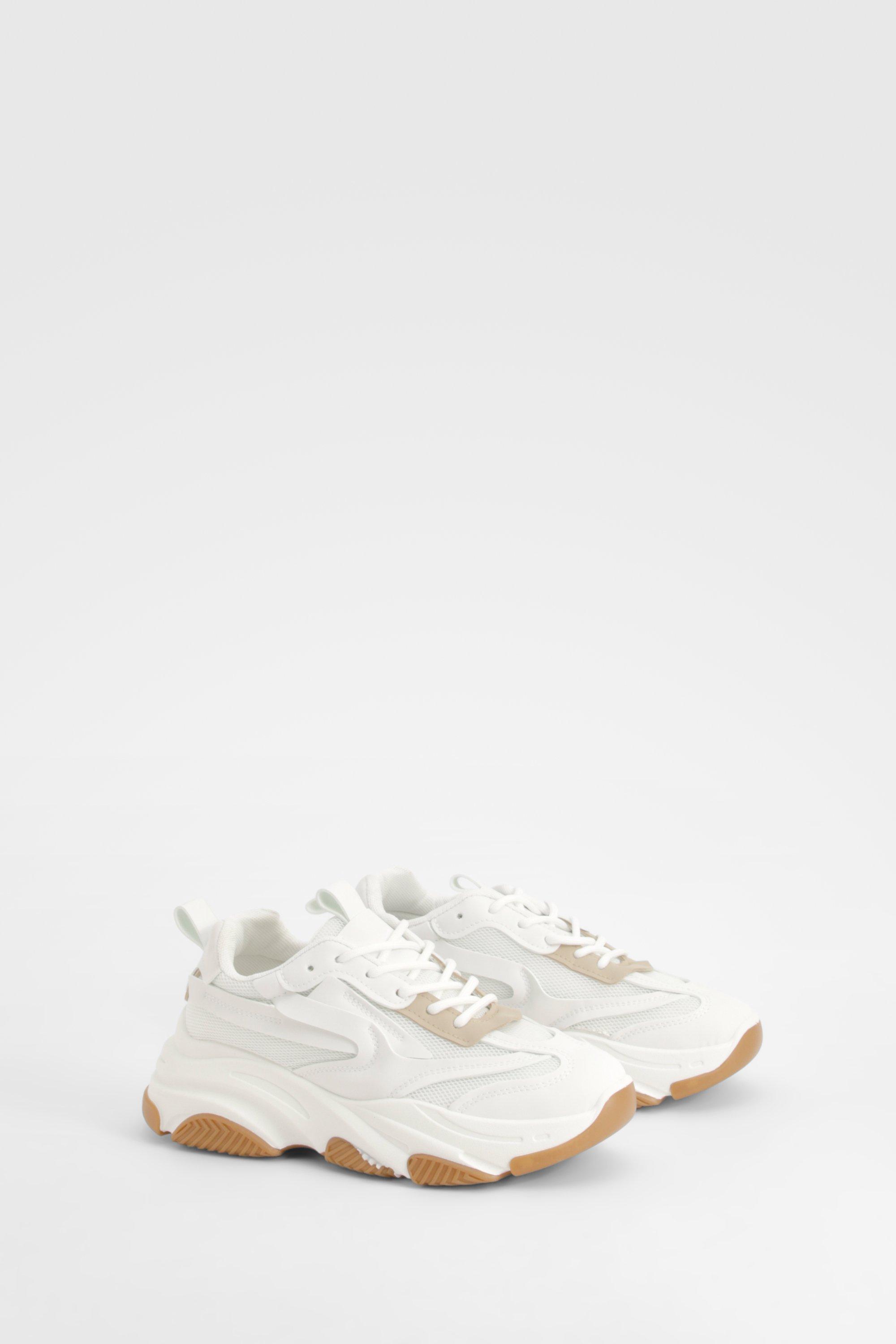Image of Scarpe da ginnastica con suola spessa, Bianco