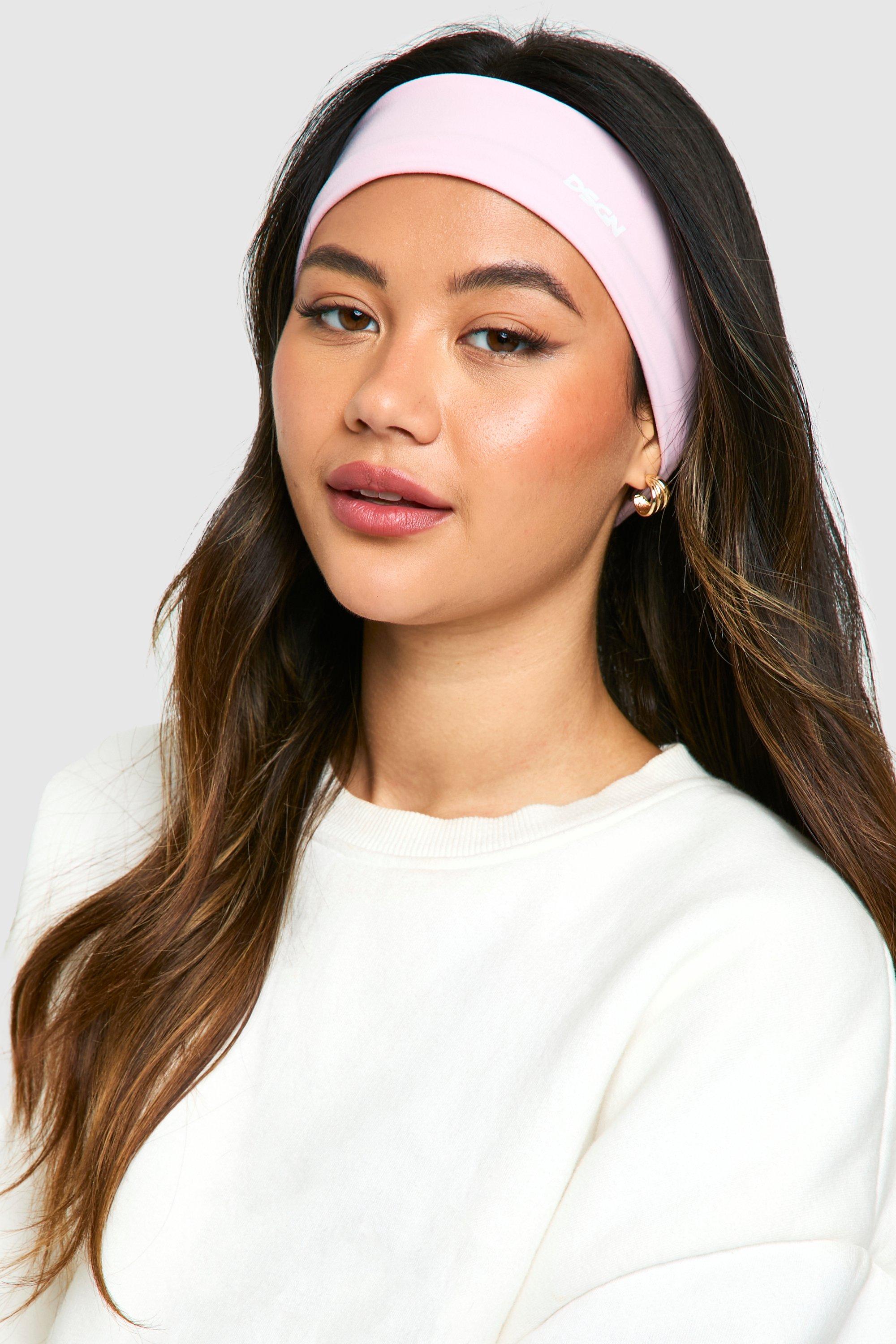 Womens Premium Active Fabric Dsgn Headband Pink One Size Pink