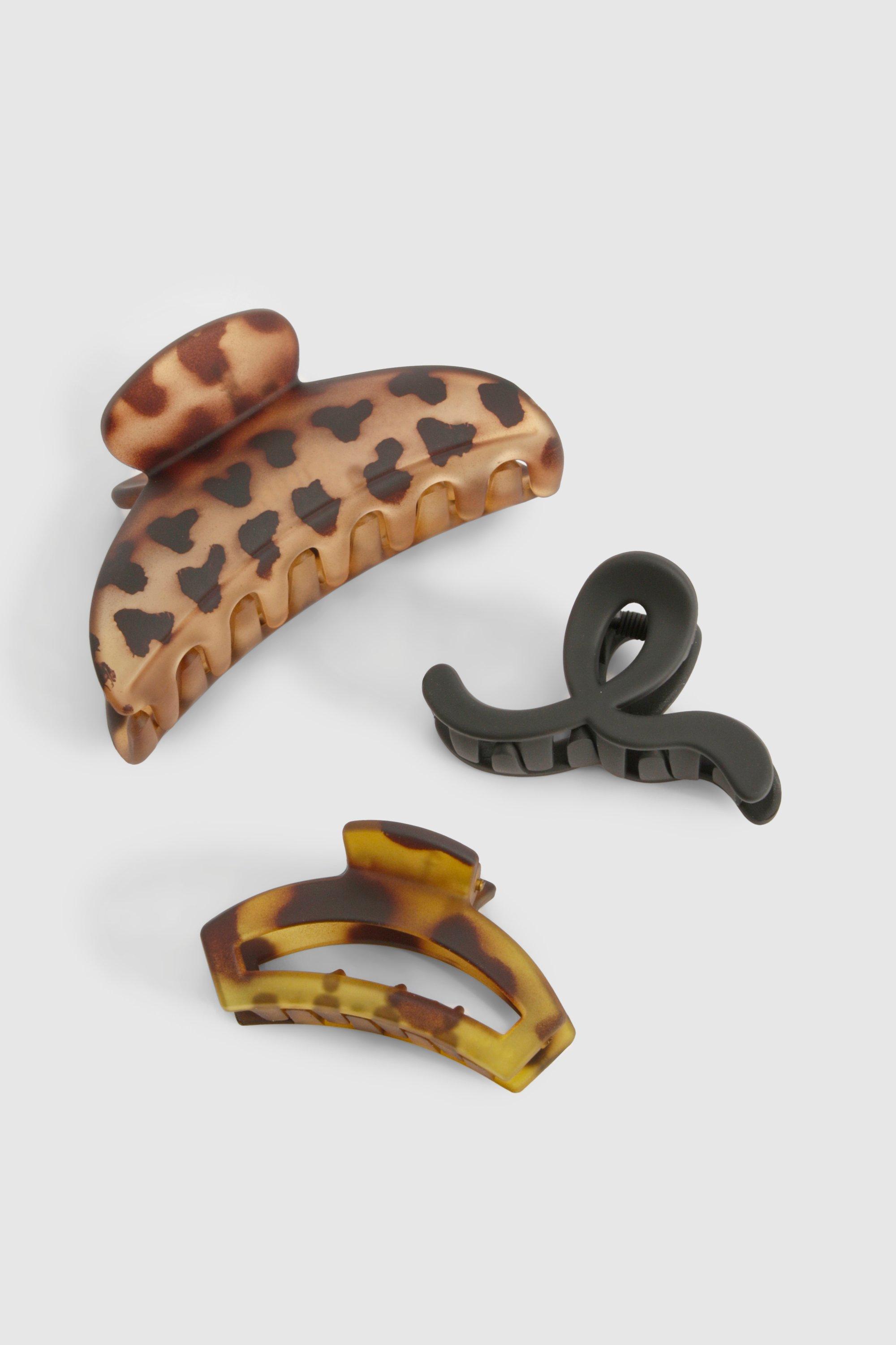 Click to view product details and reviews for Womens Tortoise Shell 3 Pack Claw Clips Multi One Size Multi.