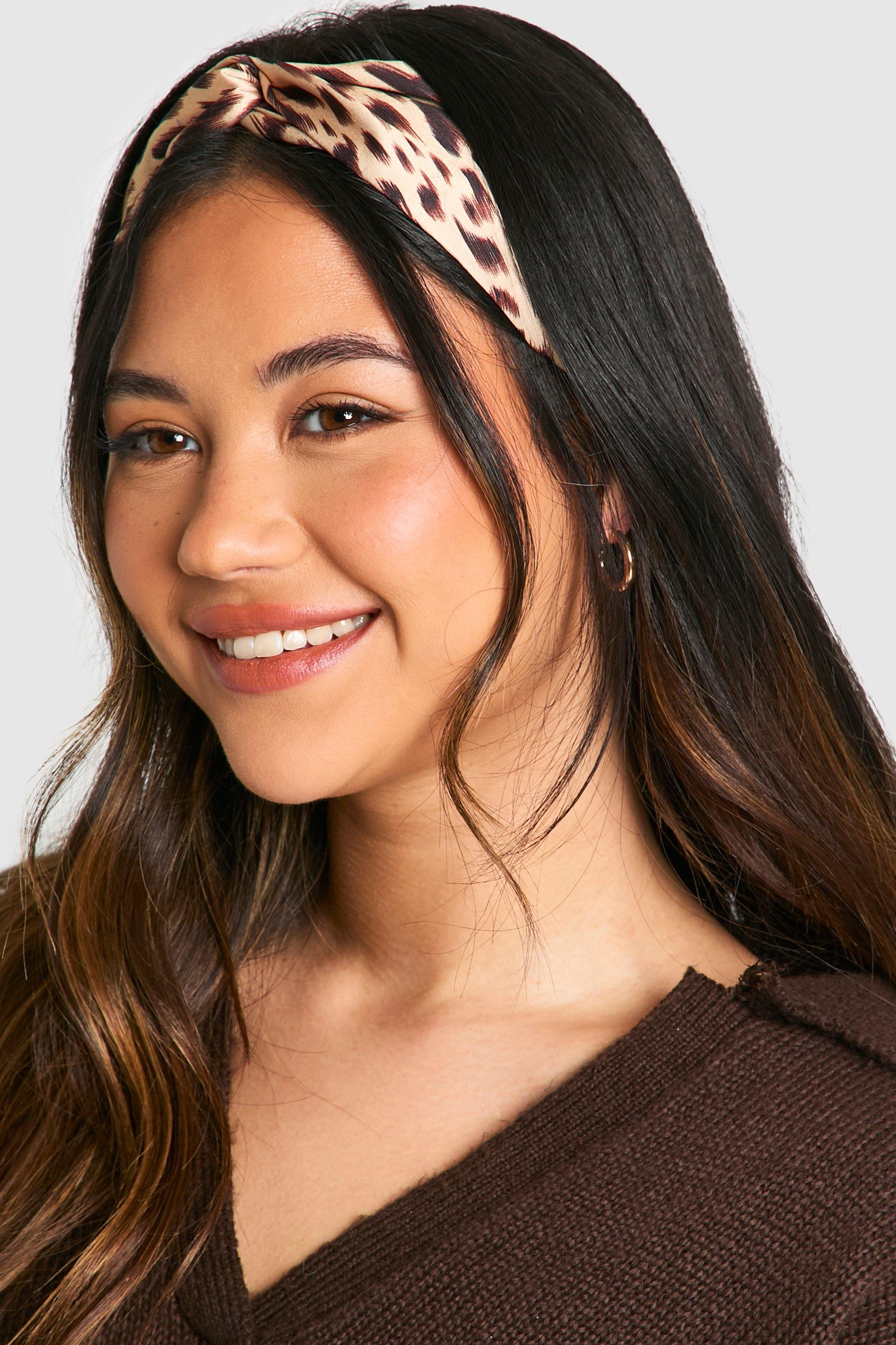 Click to view product details and reviews for Womens Leopard Twist Detail Satin Headband Multi One Size Multi.