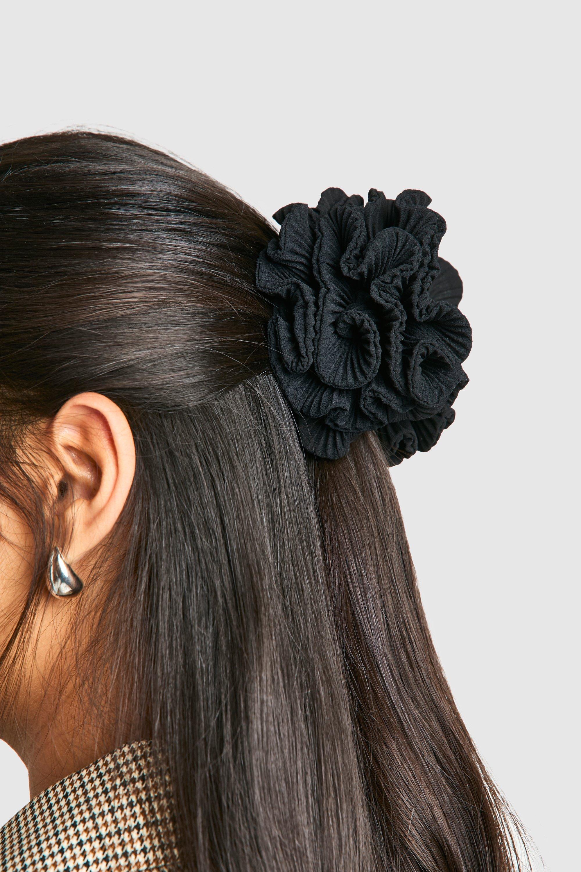 Click to view product details and reviews for Womens Plisse Rose Hair Claw Clip Black One Size Black.