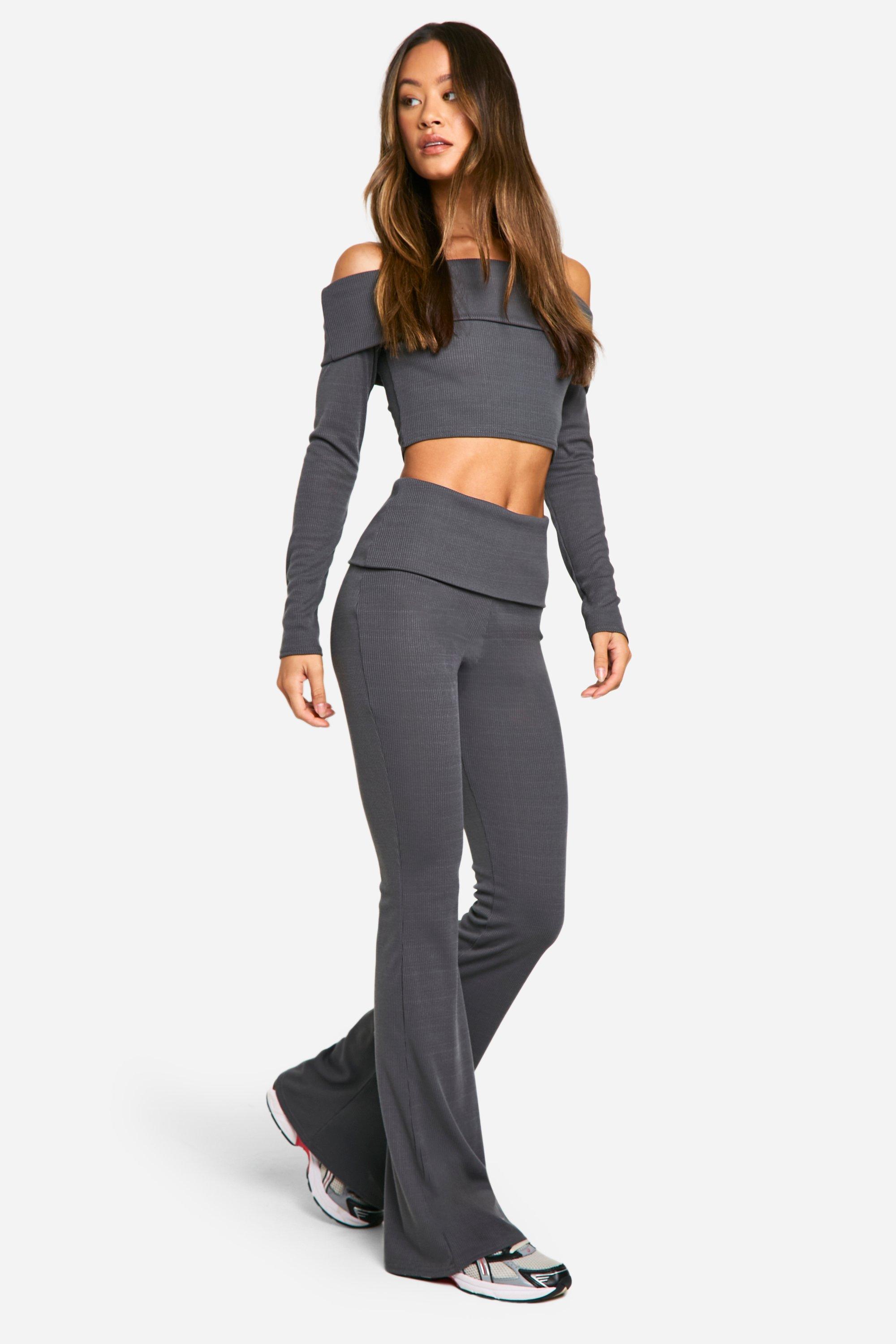"Tall" - Ensemble Cotele Avec Crop Top Et Pantalon F