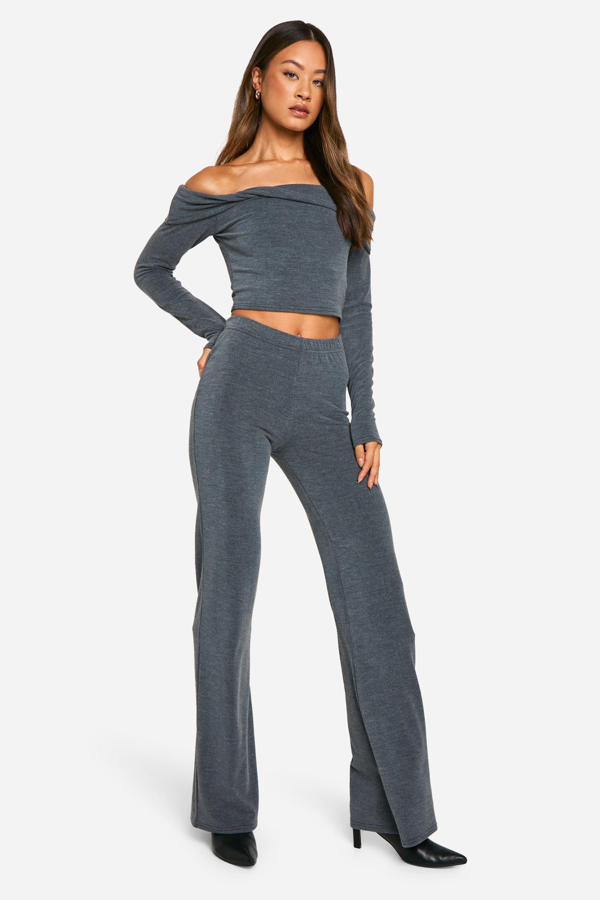 "Tall" - Ensemble Avec Crop Top Et Pantalon Large - 