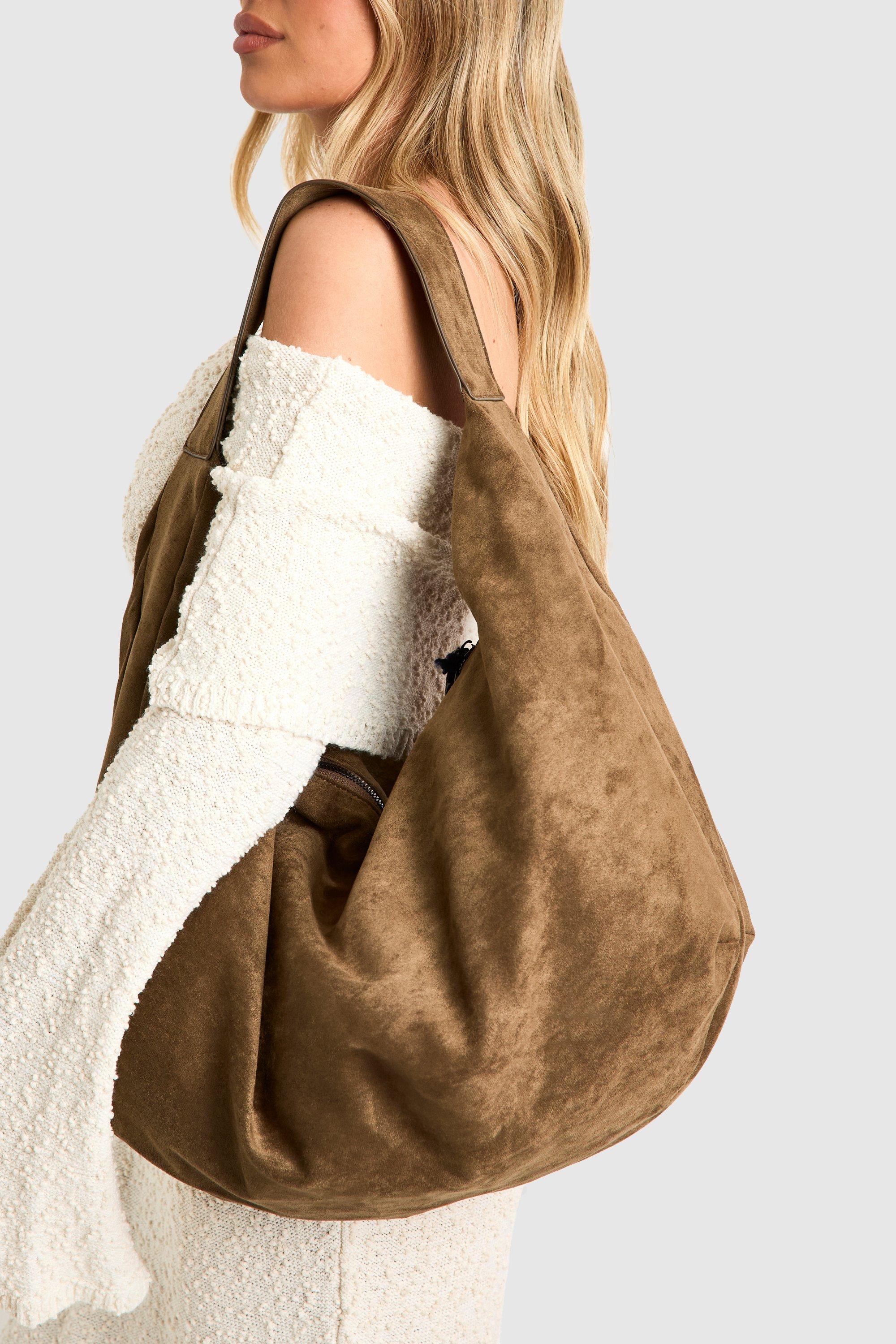 Click to view product details and reviews for Womens Faux Suede Slouchy Shoulder Bag Green One Size Green.