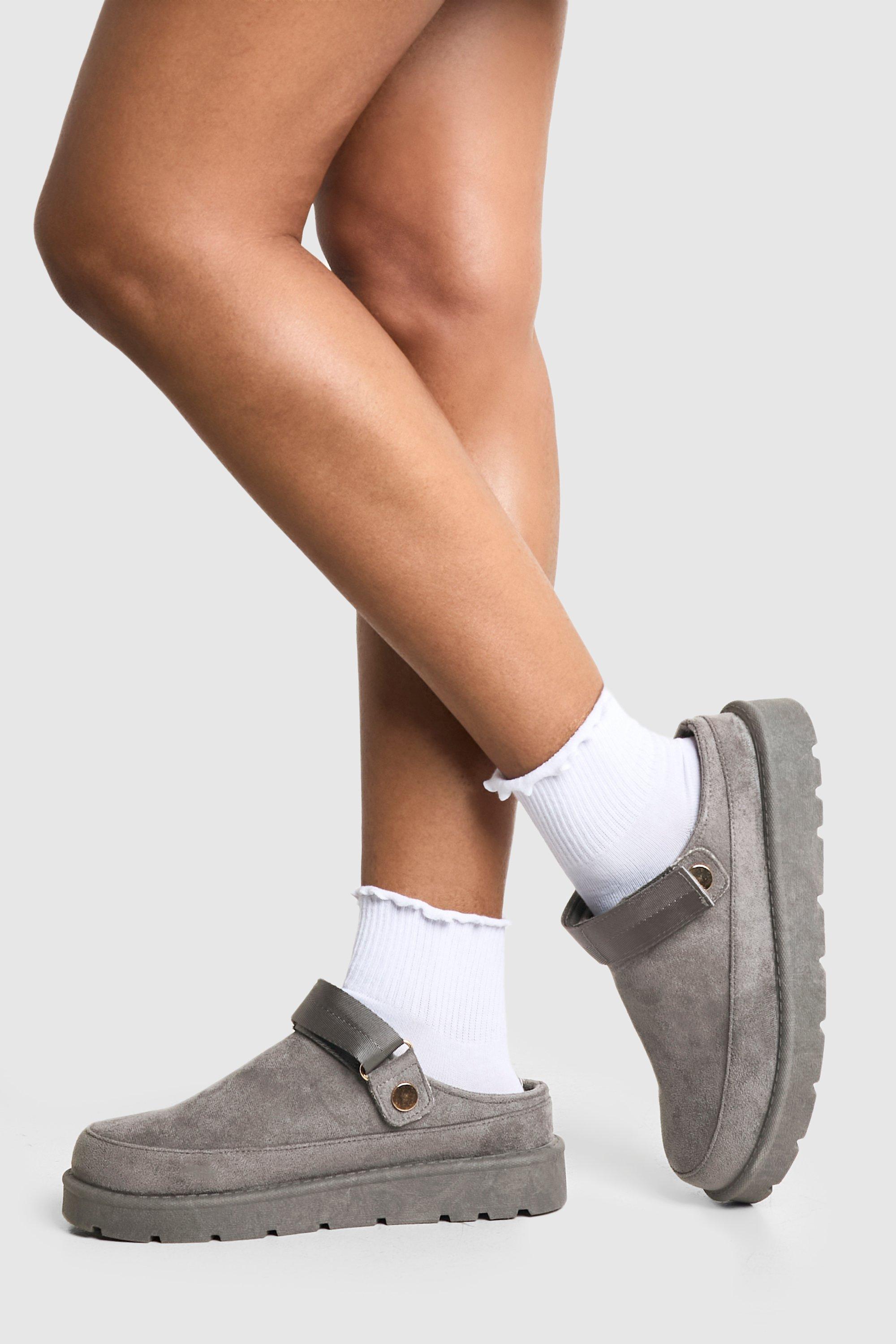 Boohoo Hakken Met Hielbandjes, Grey