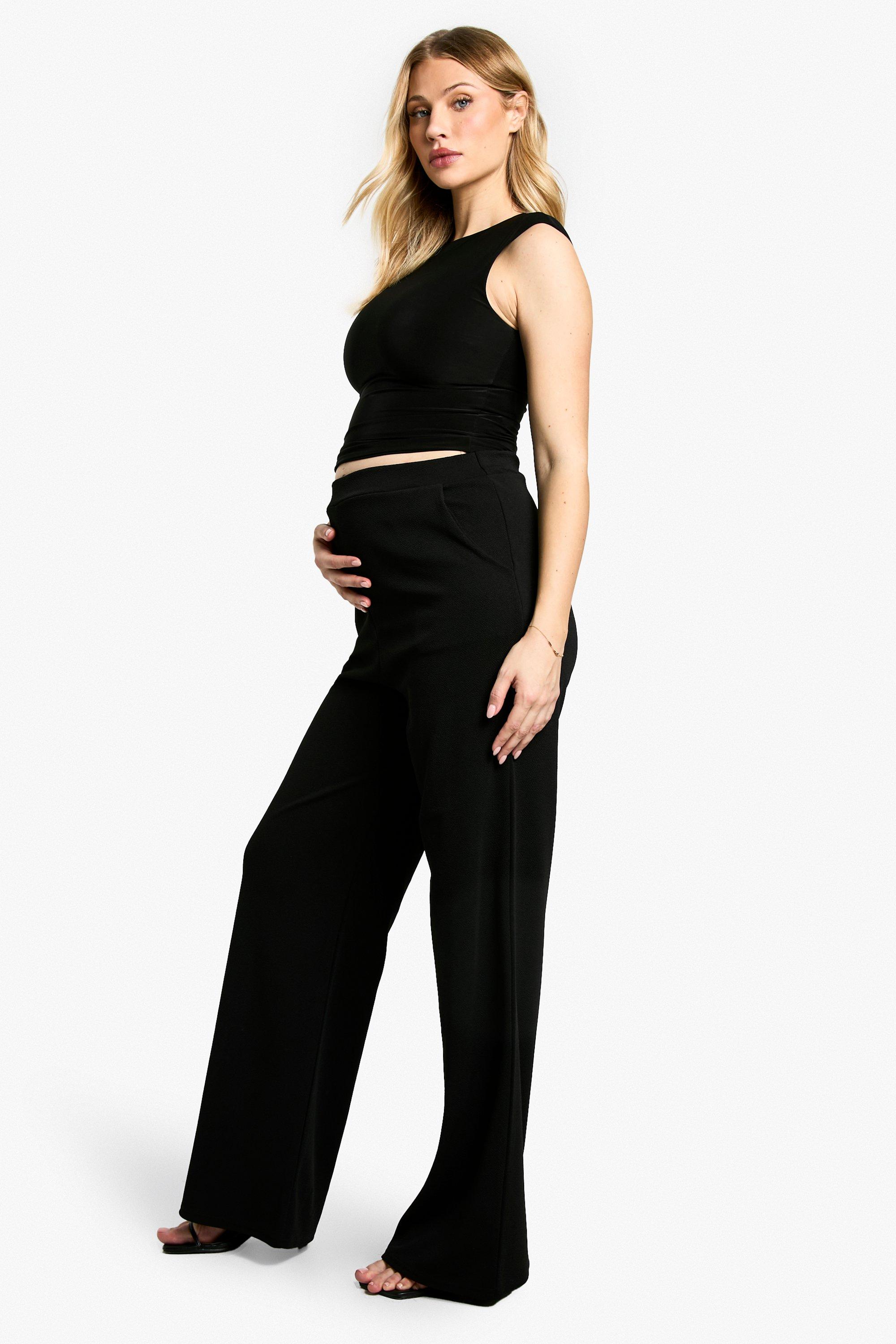 Image of Pantaloni sartoriali Premaman a gamba ampia, Nero