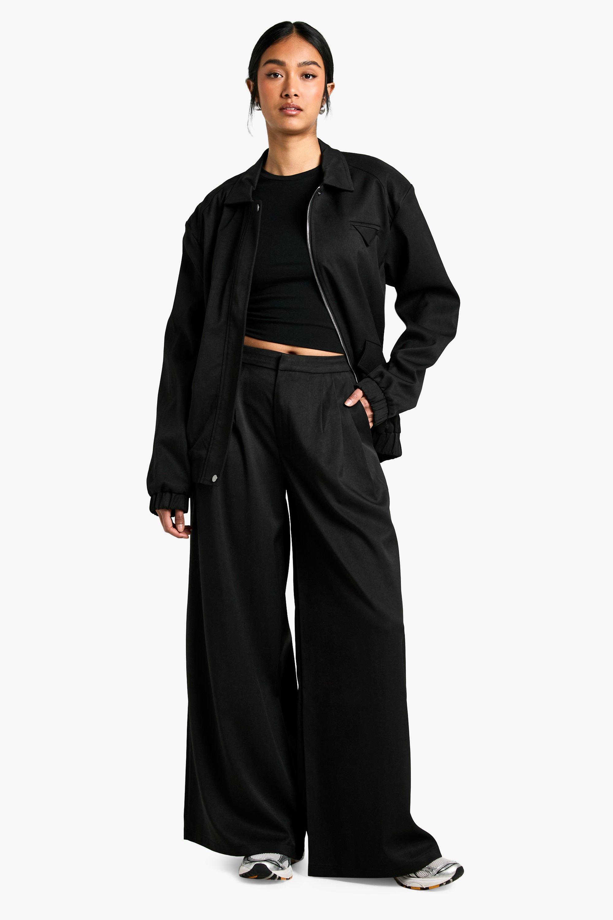 Image of Pantaloni sartoriali a gamba ampia, Nero
