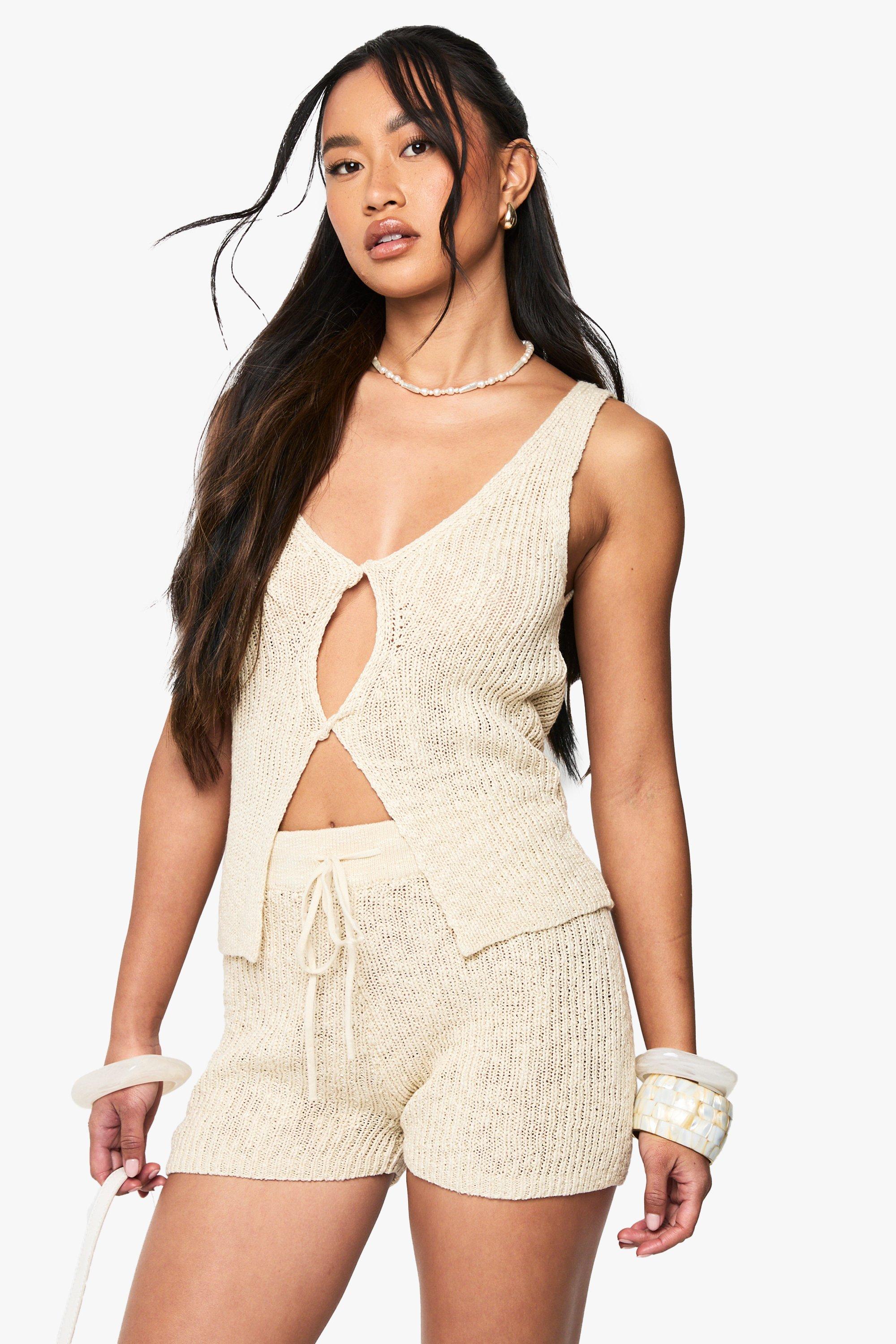 Image of Pantaloncini In Maglia, Beige