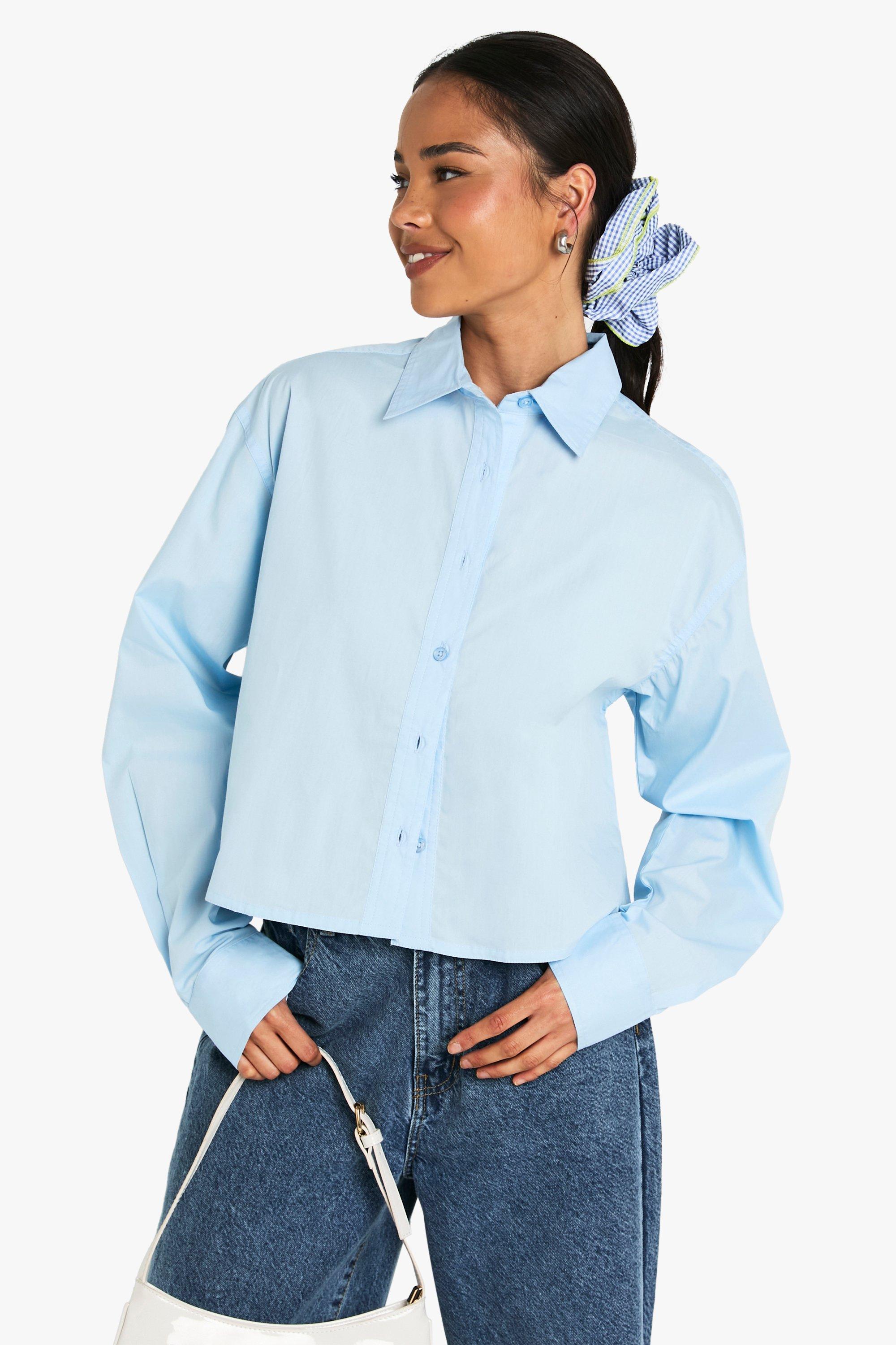 Image of Camicia Corta Basic, Azzurro