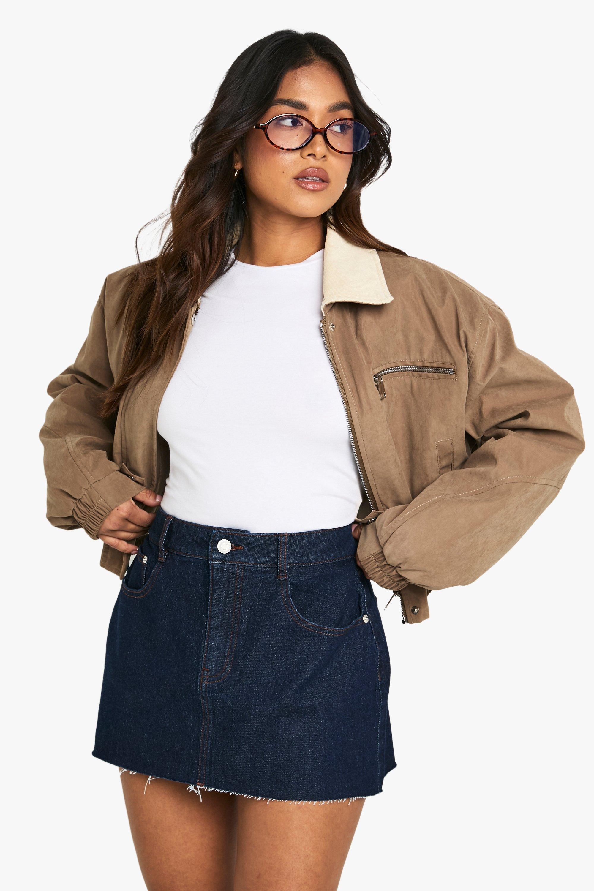 Boohoo Petite Mini Spijkerrokje, Indigo
