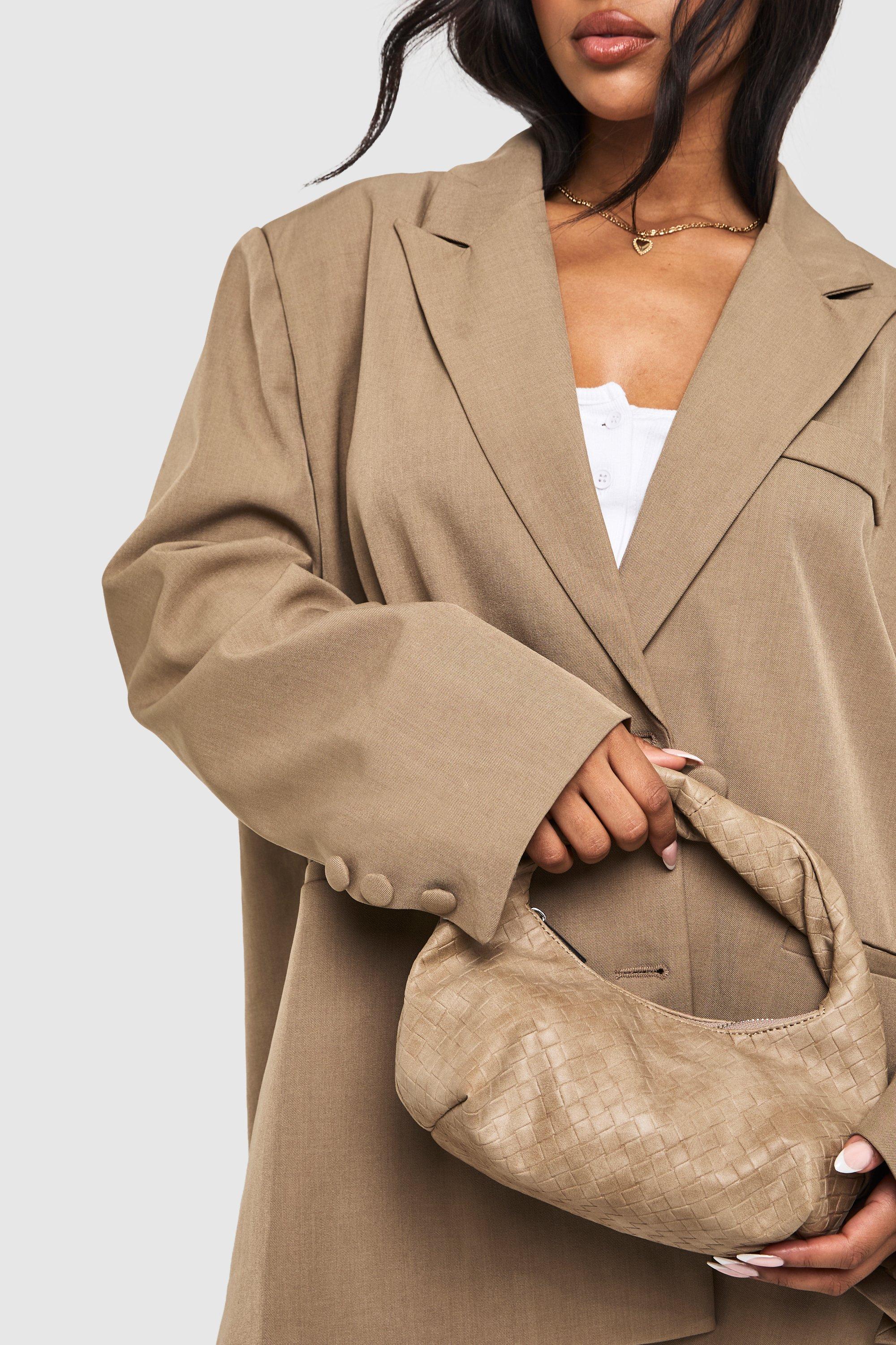 Click to view product details and reviews for Womens Twist Handle Grab Bag Beige One Size Beige.