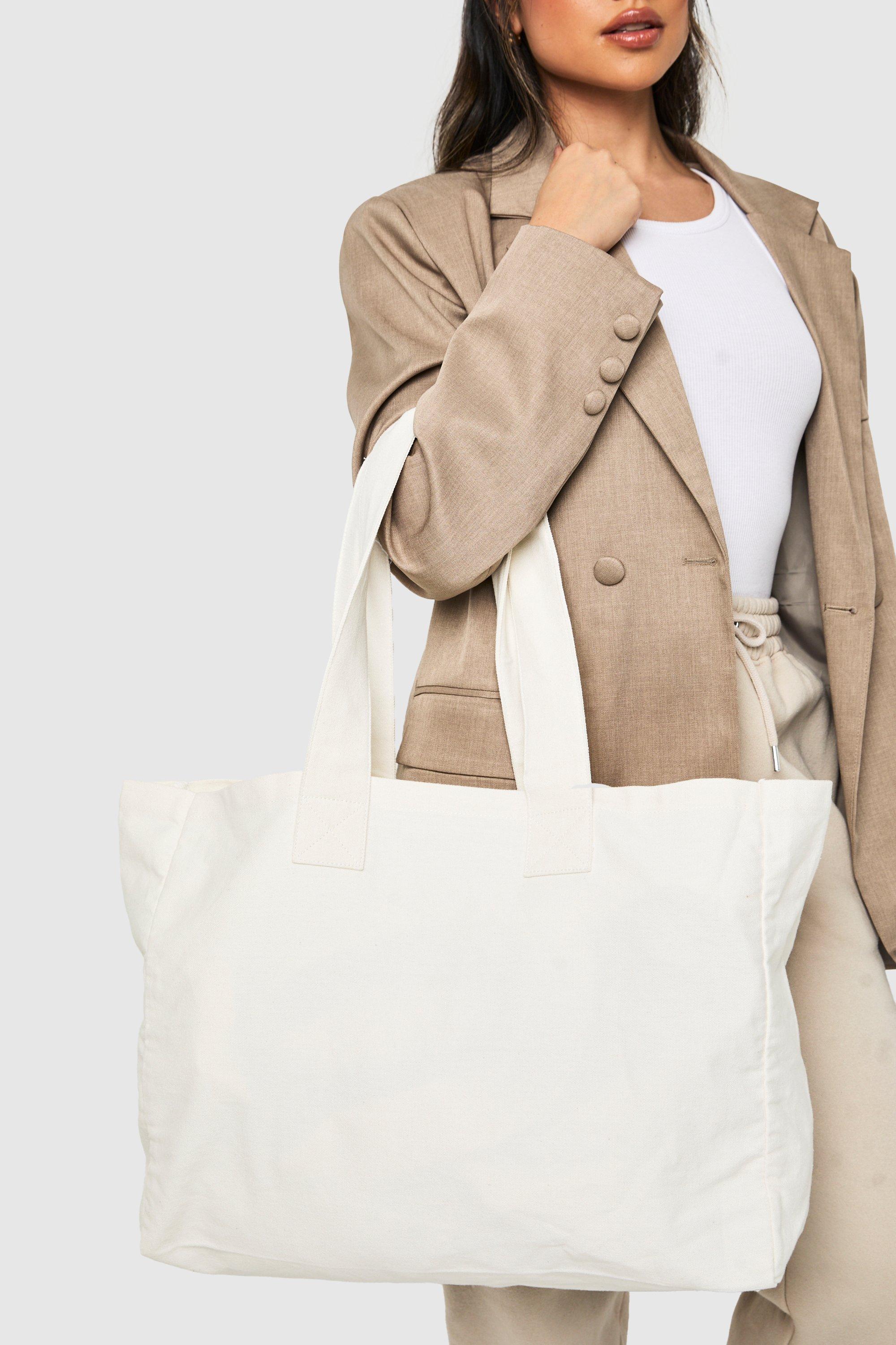 Click to view product details and reviews for Womens Basic Canvas Tote Bag White One Size White.