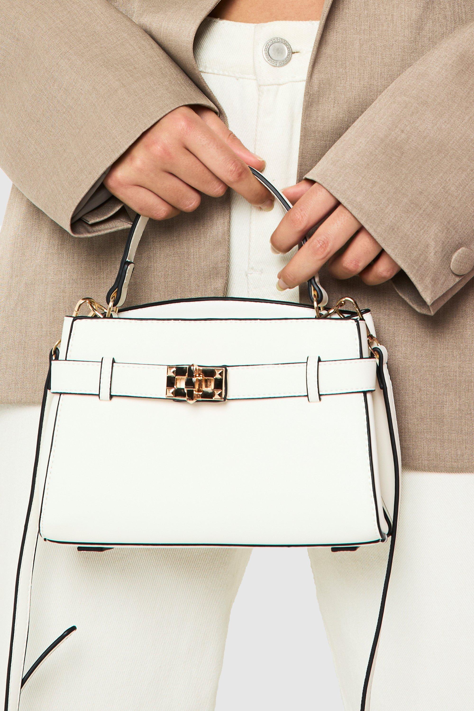 Click to view product details and reviews for Womens Buckle Strap Detail Mini Bag Cream One Size Cream.