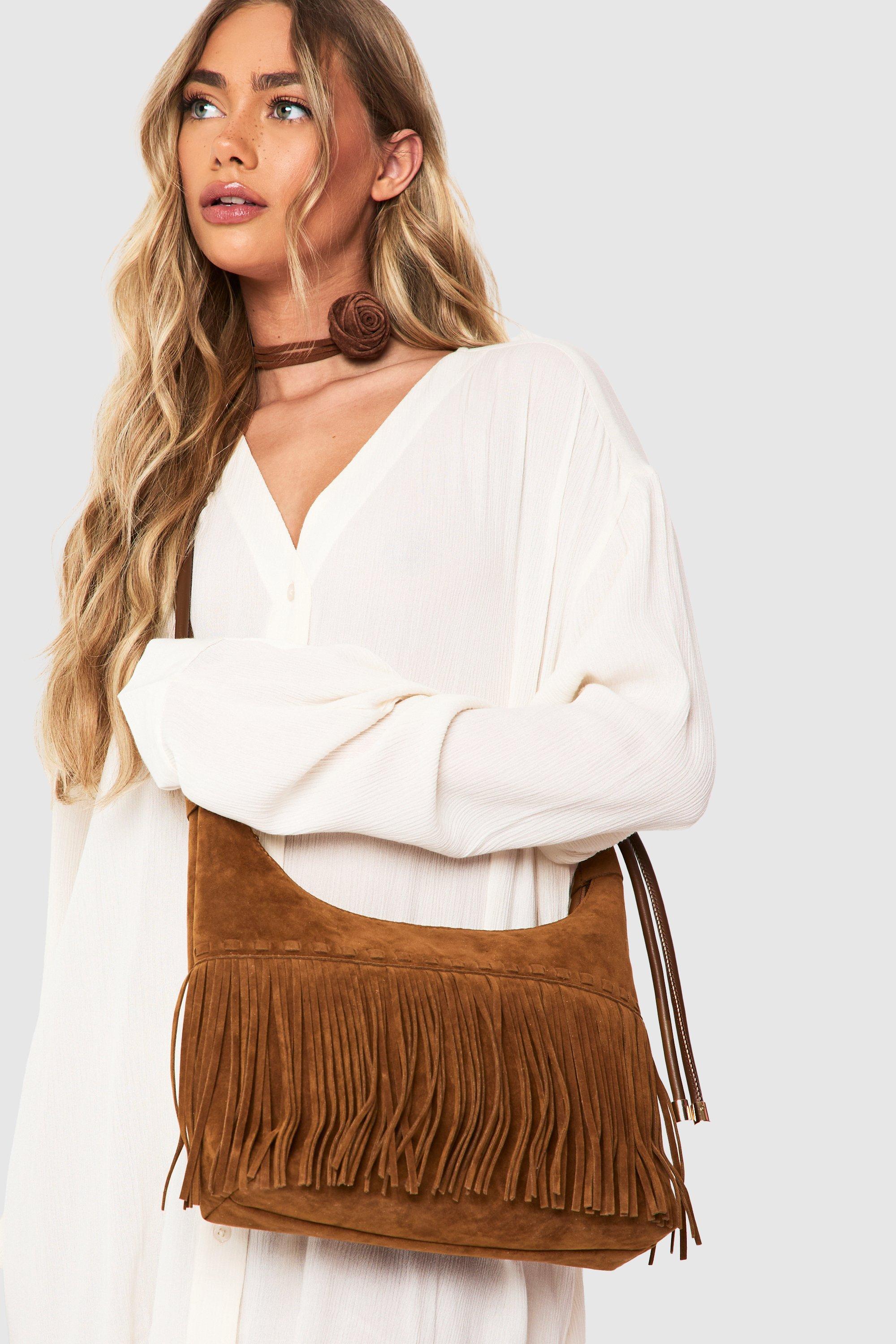 Click to view product details and reviews for Womens Fringe Trim Tote Bag Brown One Size Brown.