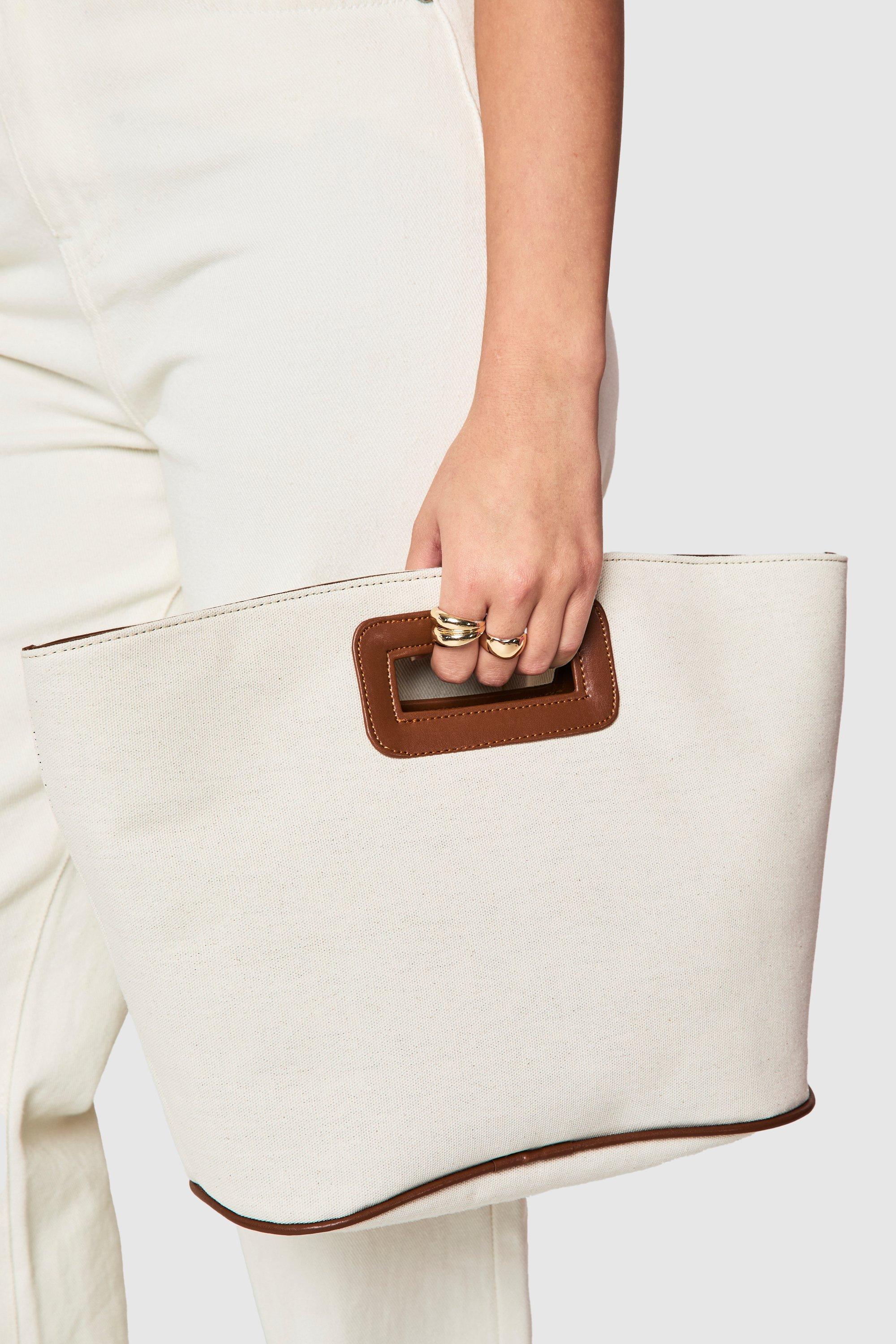 Click to view product details and reviews for Womens Linen Structured Cross Body Bag Beige One Size Beige.