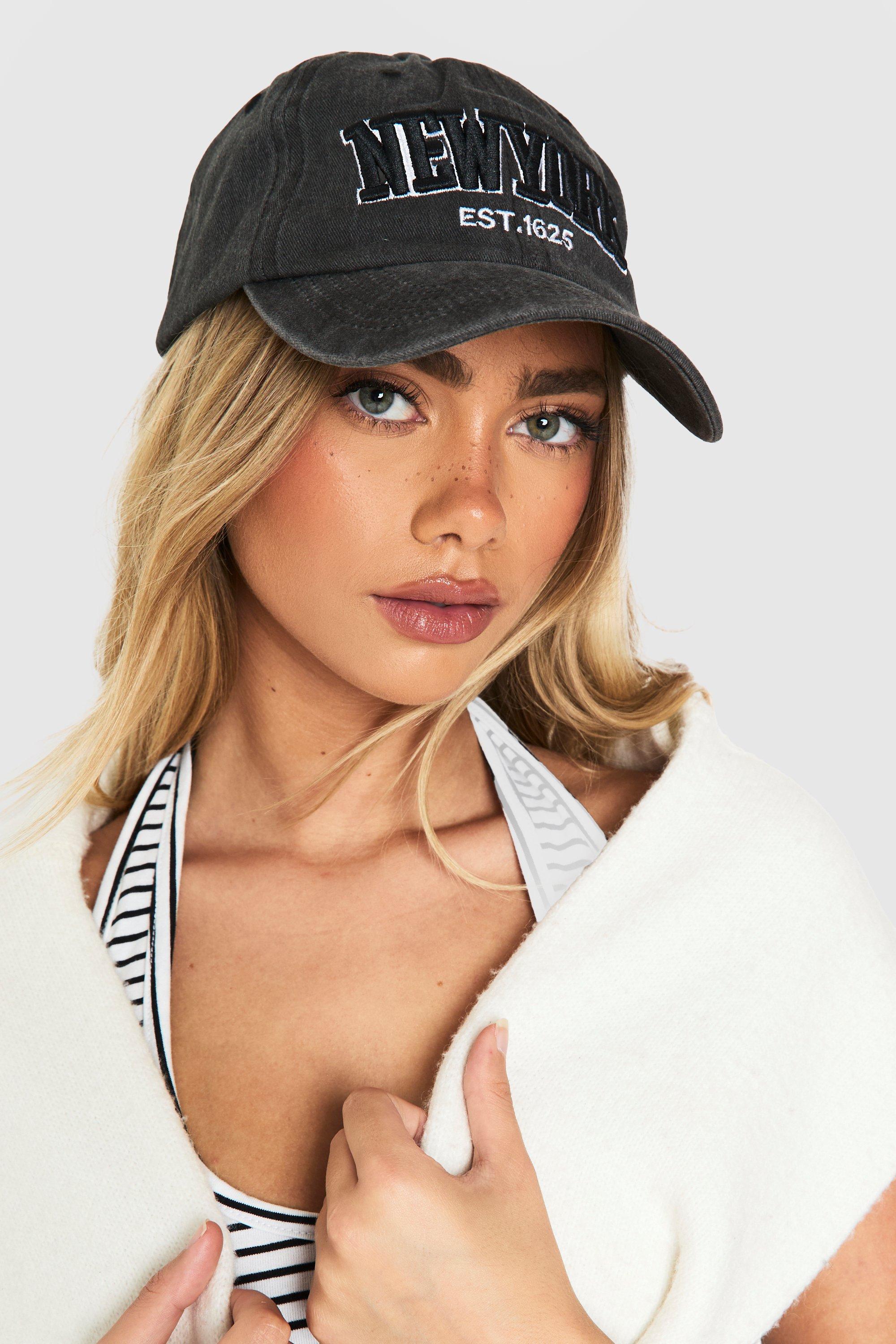 Click to view product details and reviews for Womens New York Slogan Cap Grey One Size Grey.
