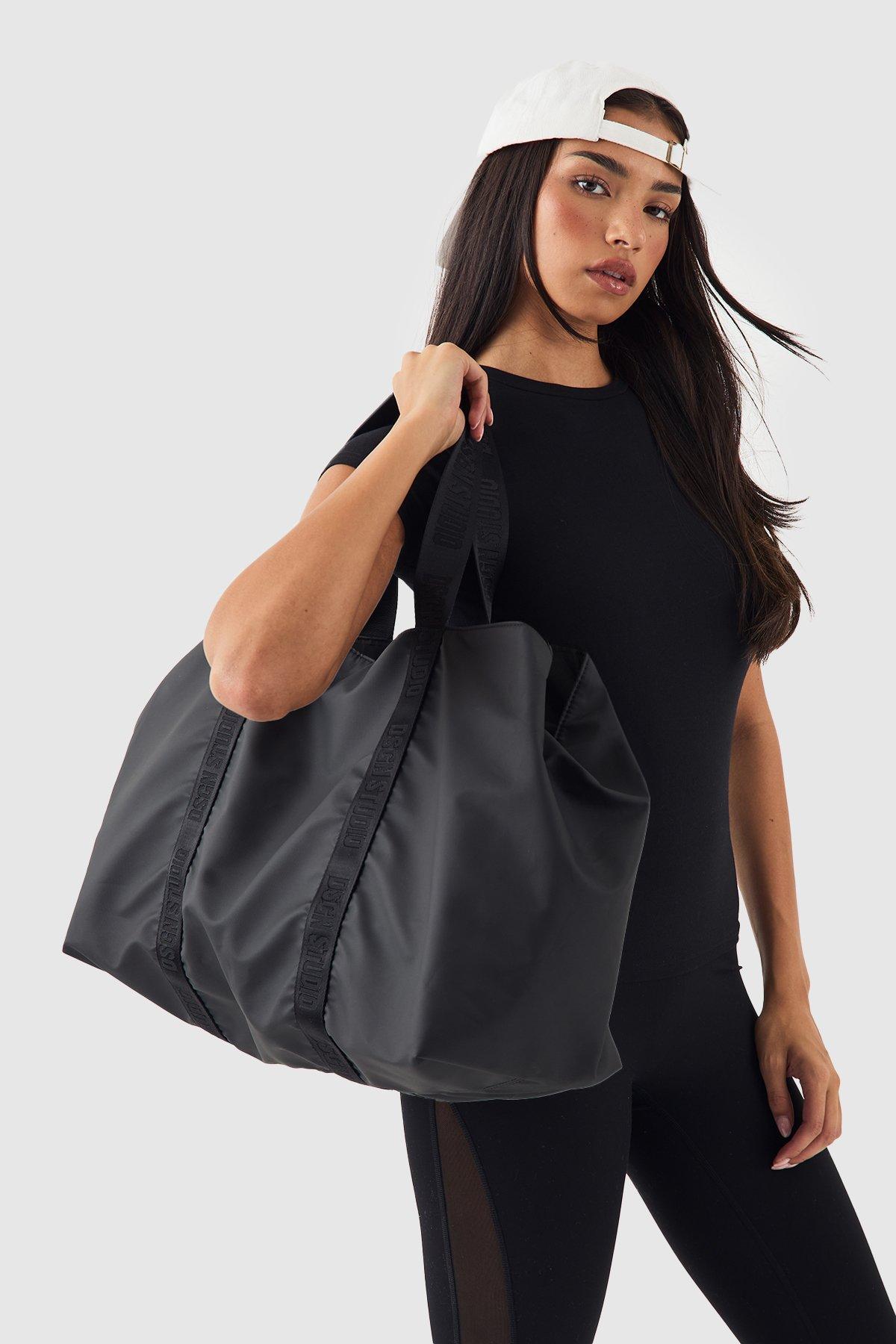 Image of DSGN Studio Jacquard Strap Large Tote Bag, Nero