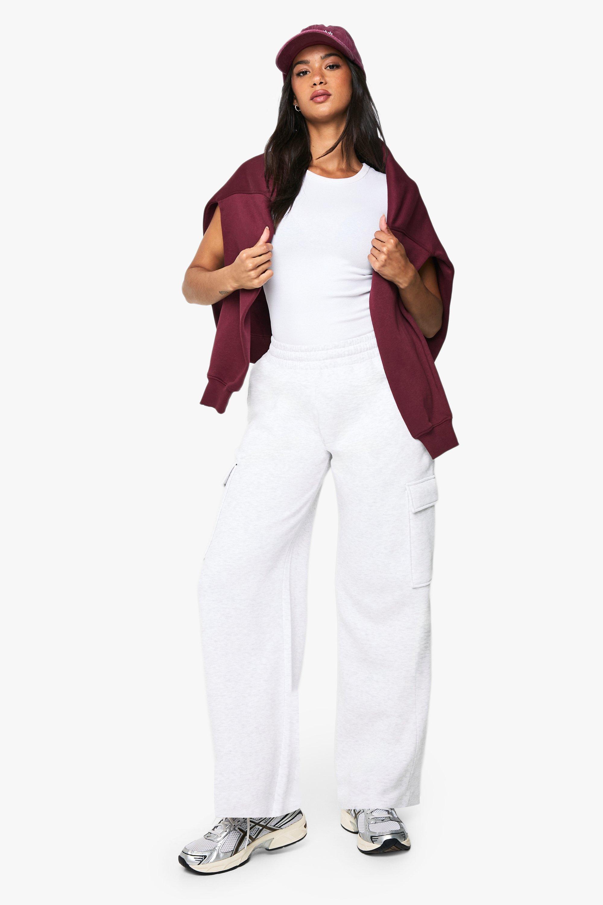 Image of Wide Leg Cargo Jogger, Grigio