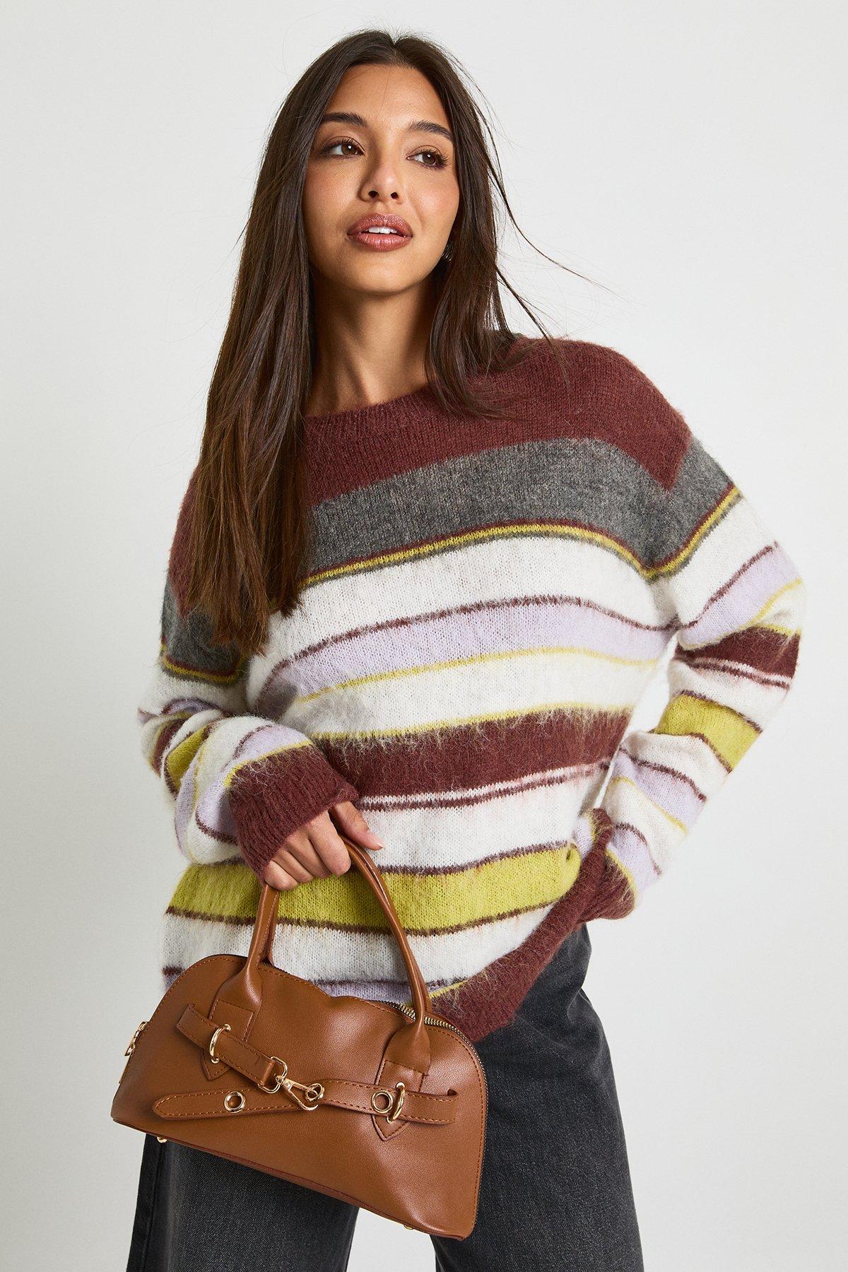 Image of Top Handle Grab Bag, Brown