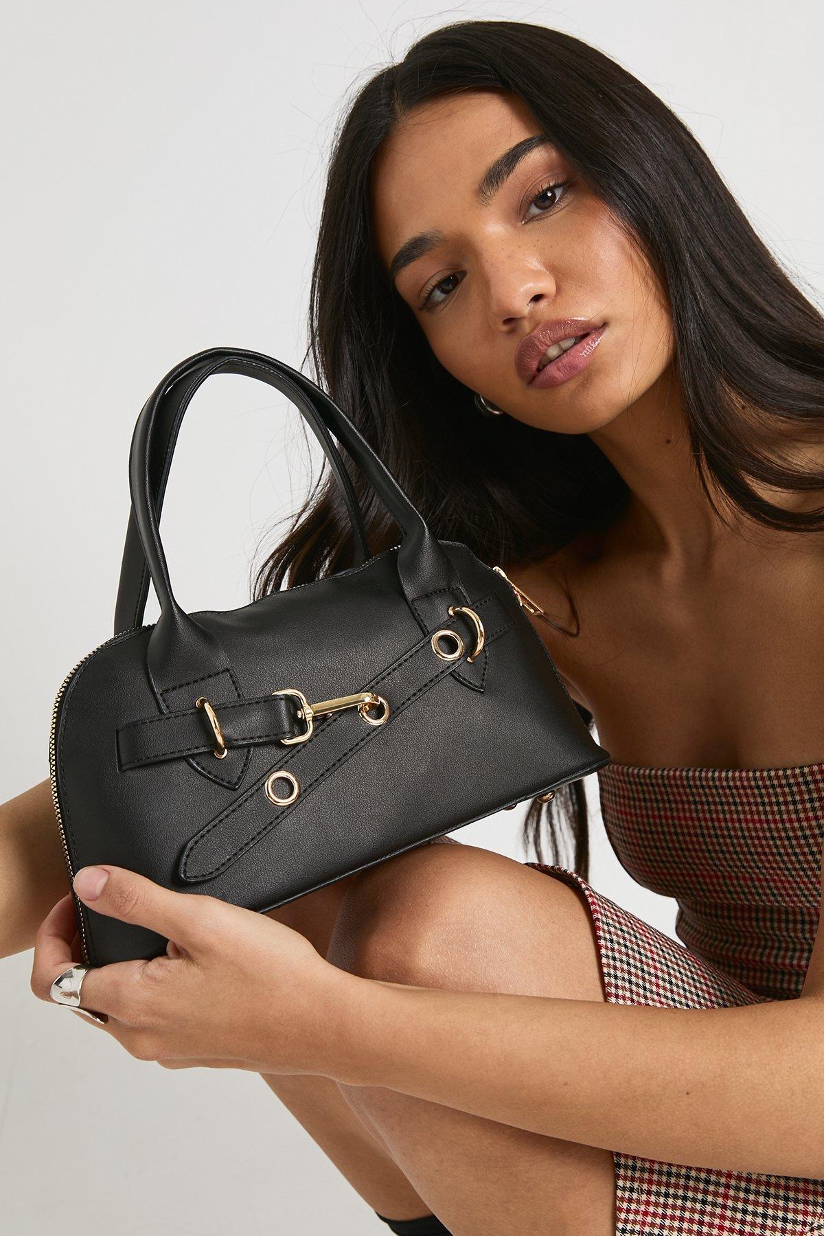 Image of Top Handle Grab Bag, Nero