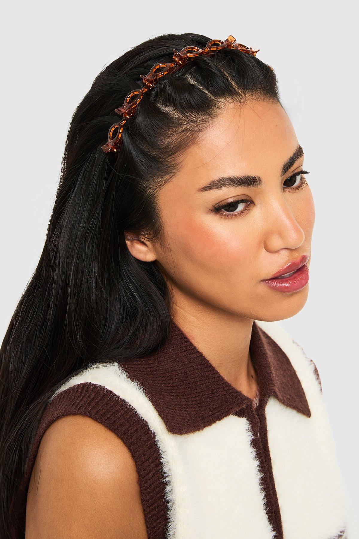 Image of Twist Plait Detail Headband, Brown