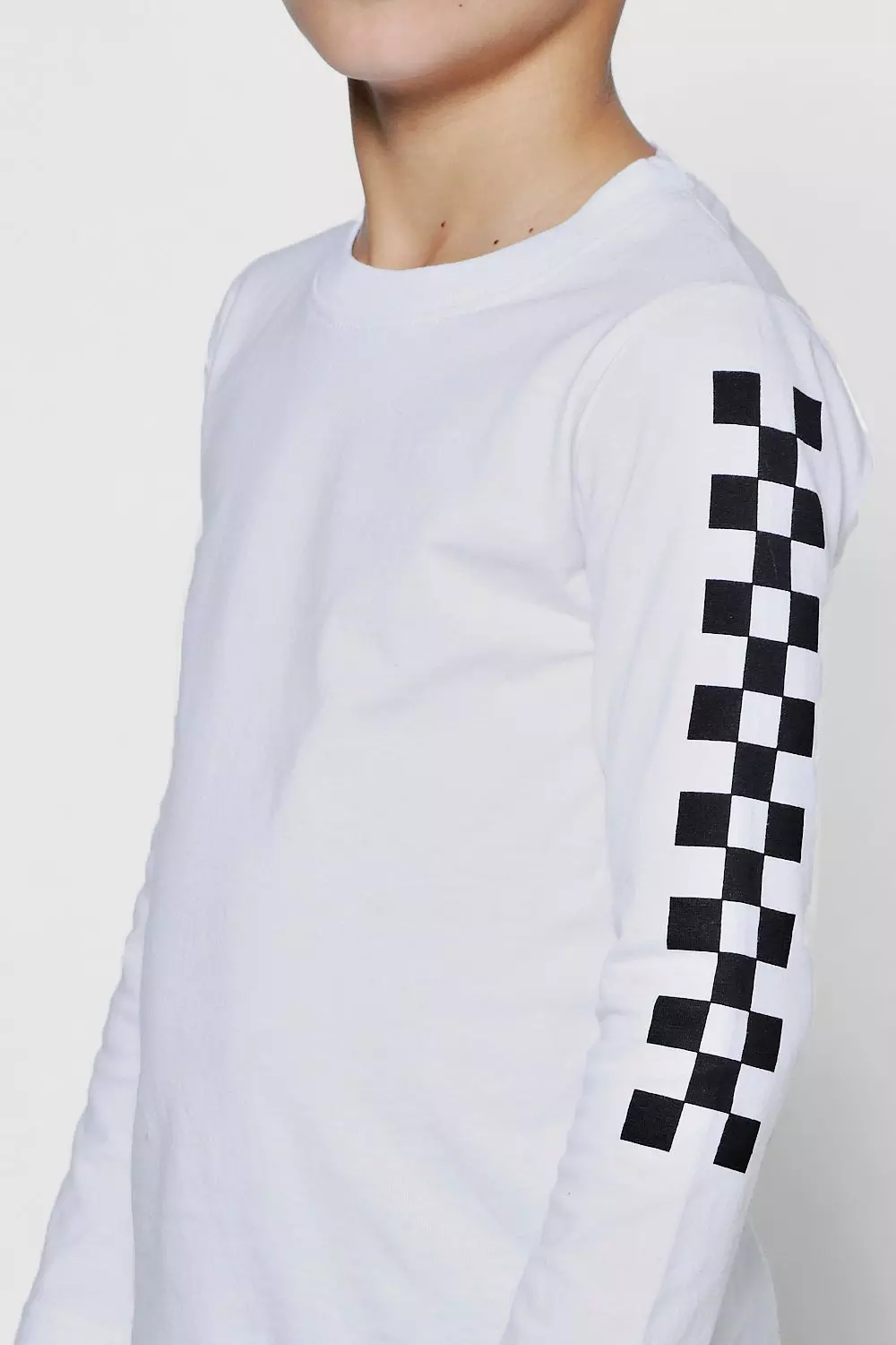 Checkerboard long 2024 sleeve shirt