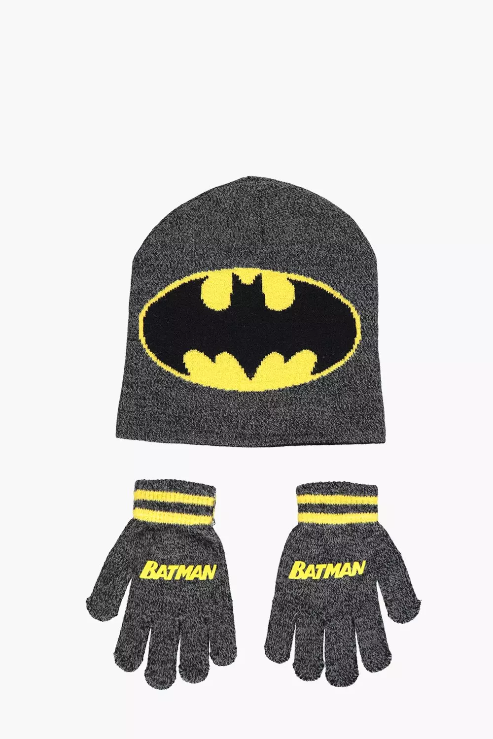 Boys Batman Knitted Hat And Gloves Set | boohooMAN
