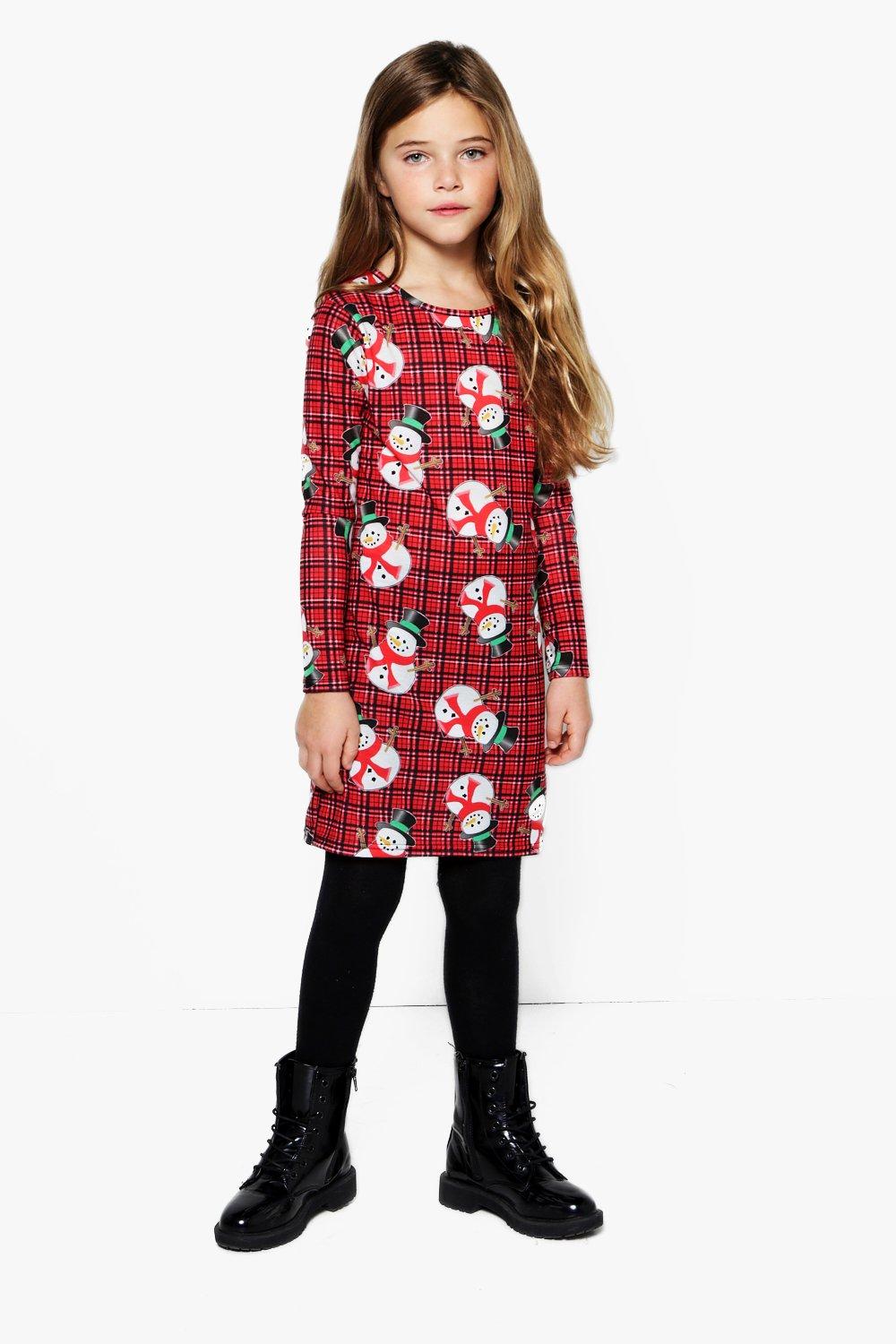 girls snowman dress