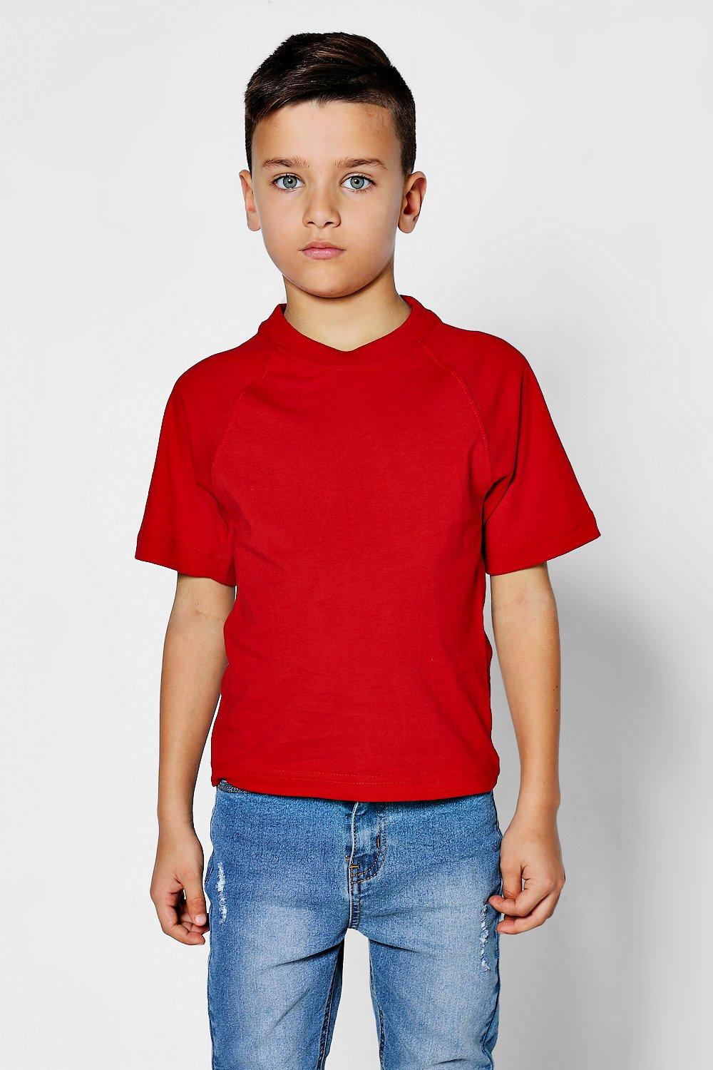 boys plain red tshirt
