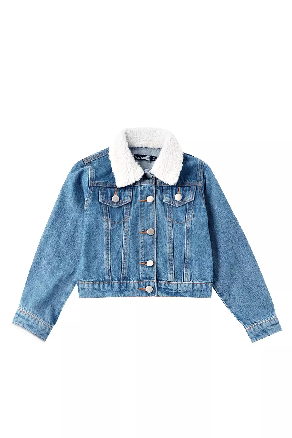 Boys borg sale collar jacket