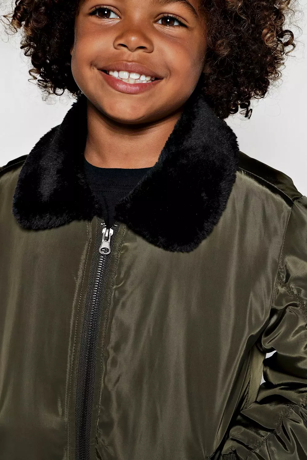 Boys khaki best sale bomber jacket