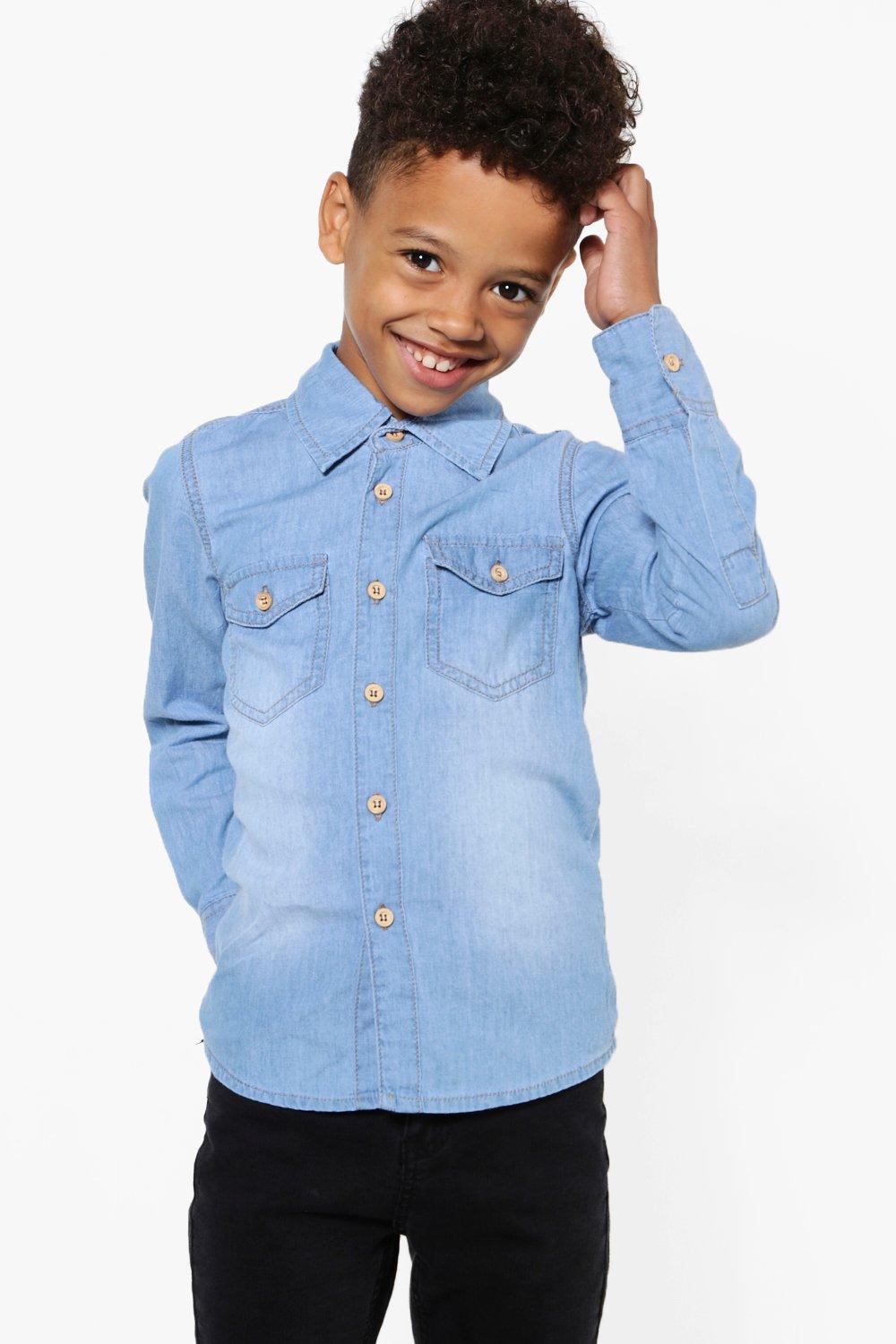 next boys denim shirt